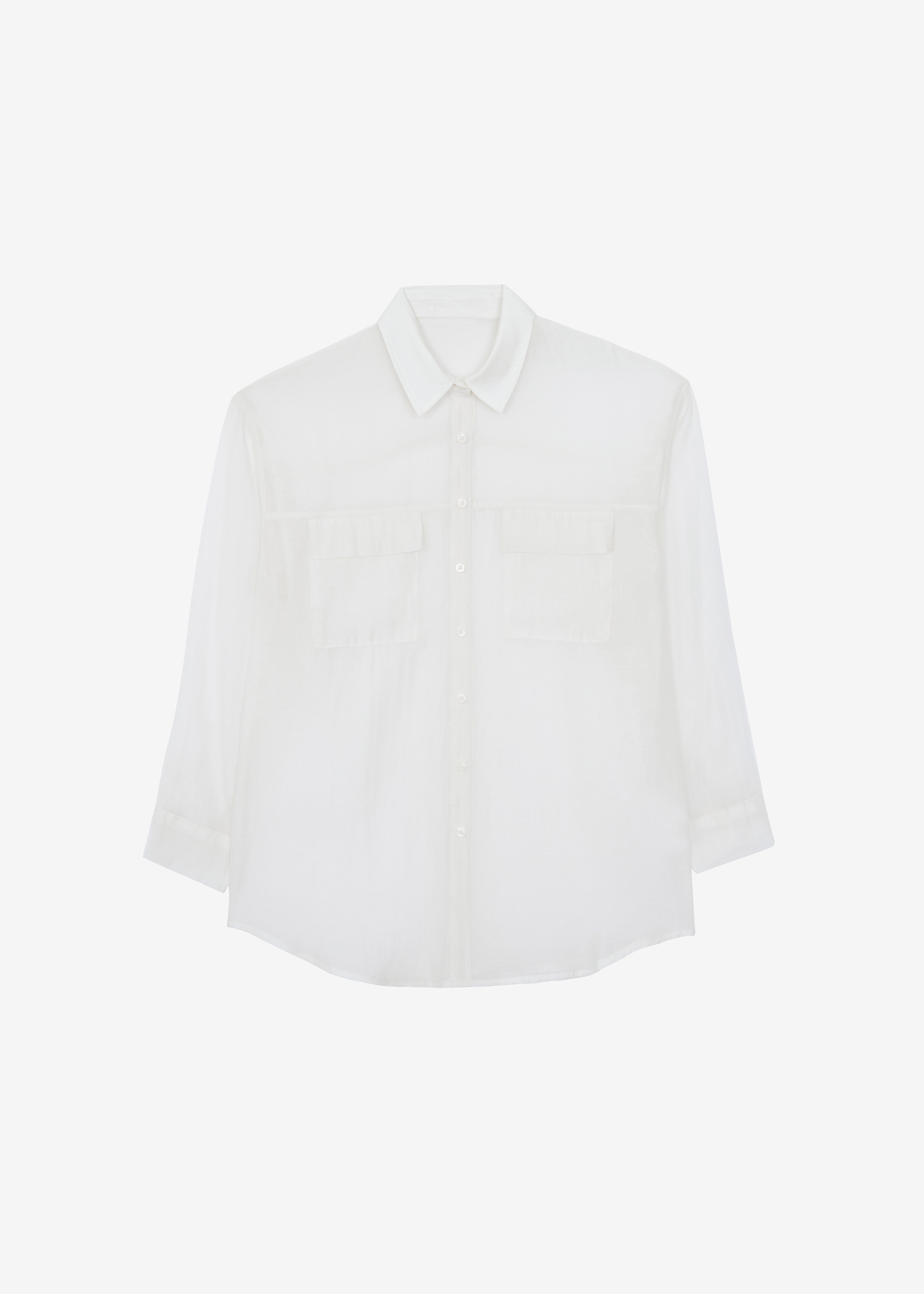 Madeline Sheer Shirt - Off White - 11