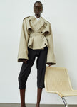 Mads Cropped Trench - Beige