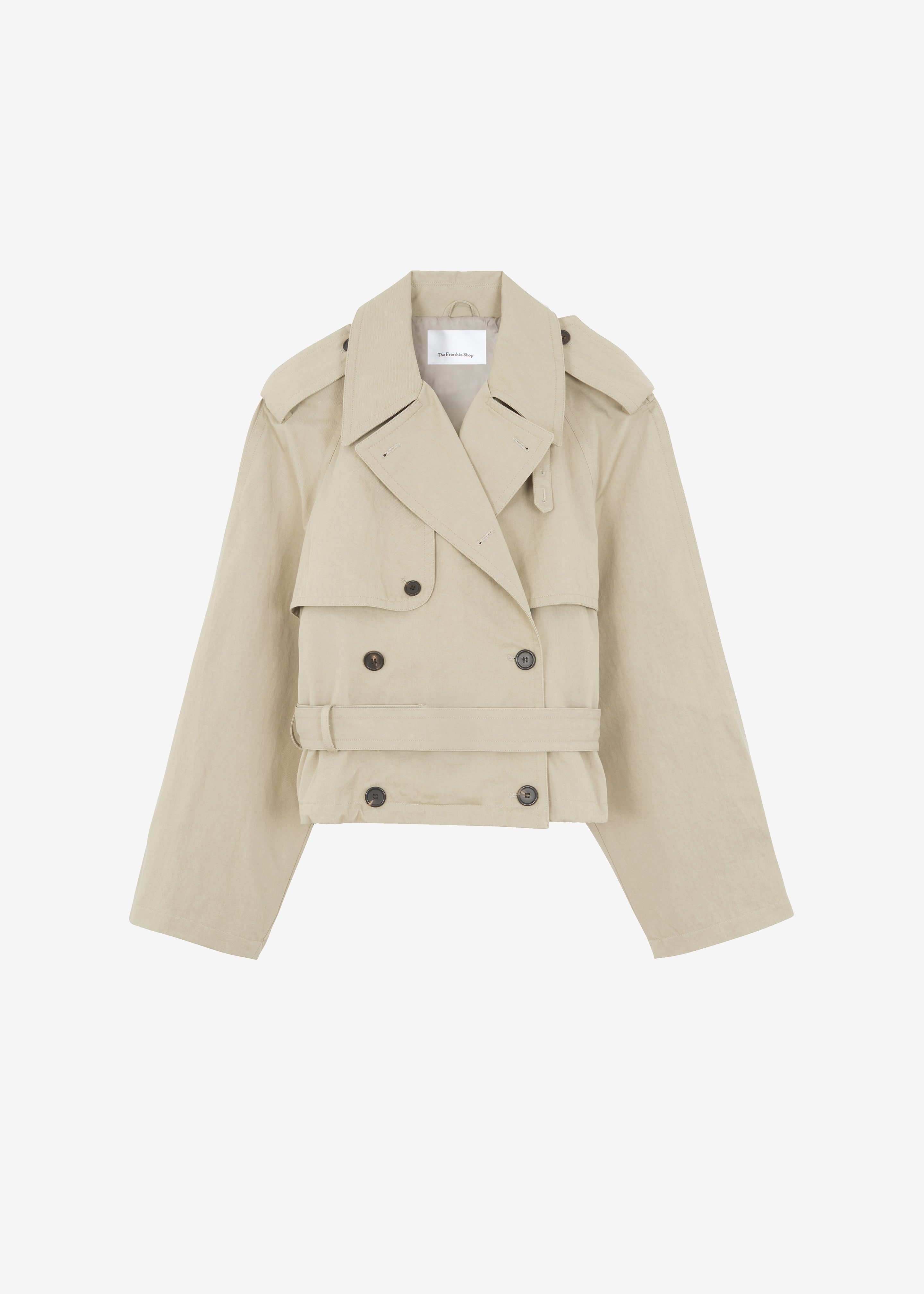 Mads Cropped Trench - Beige – The Frankie Shop