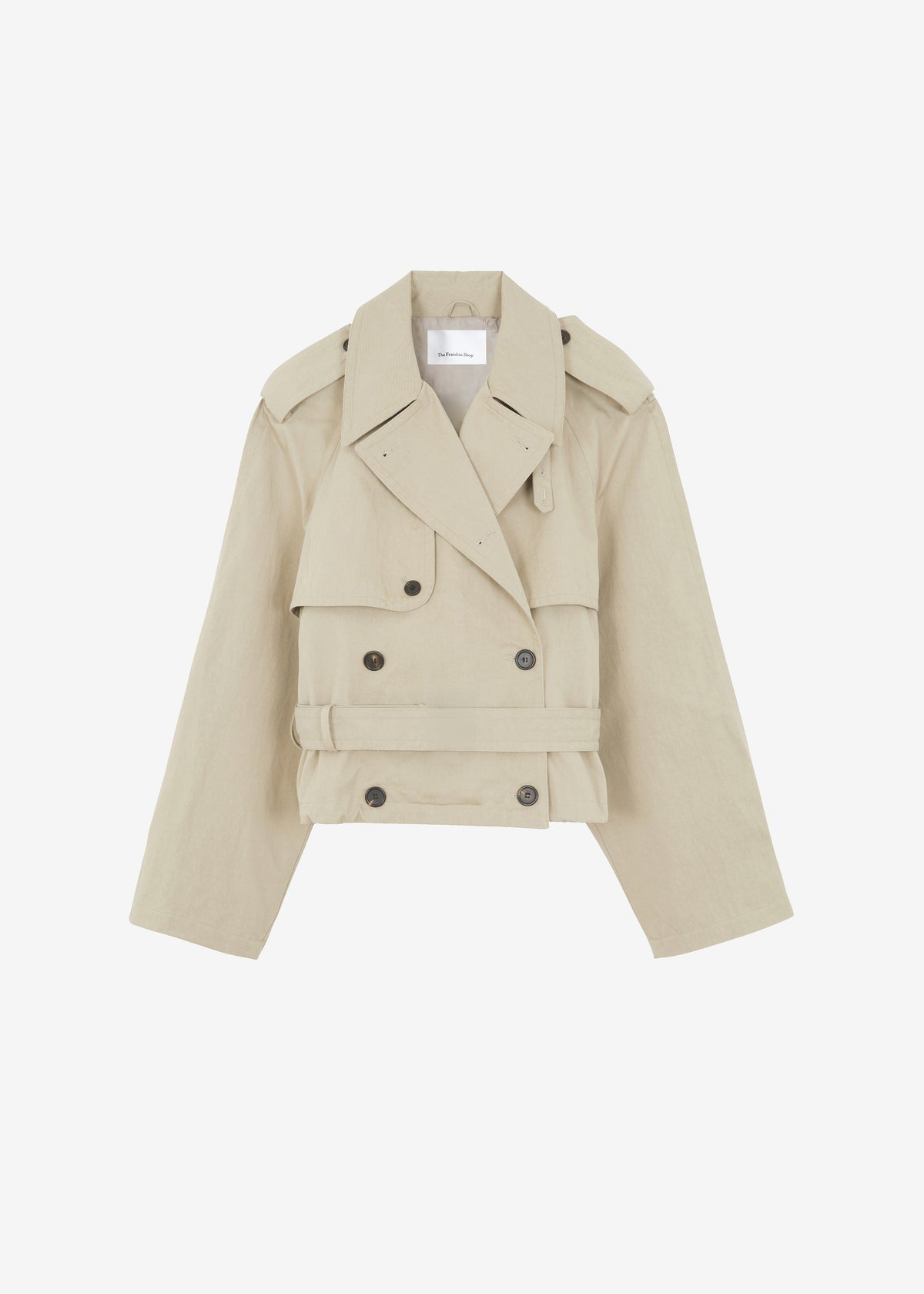 Mads Cropped Trench - Beige