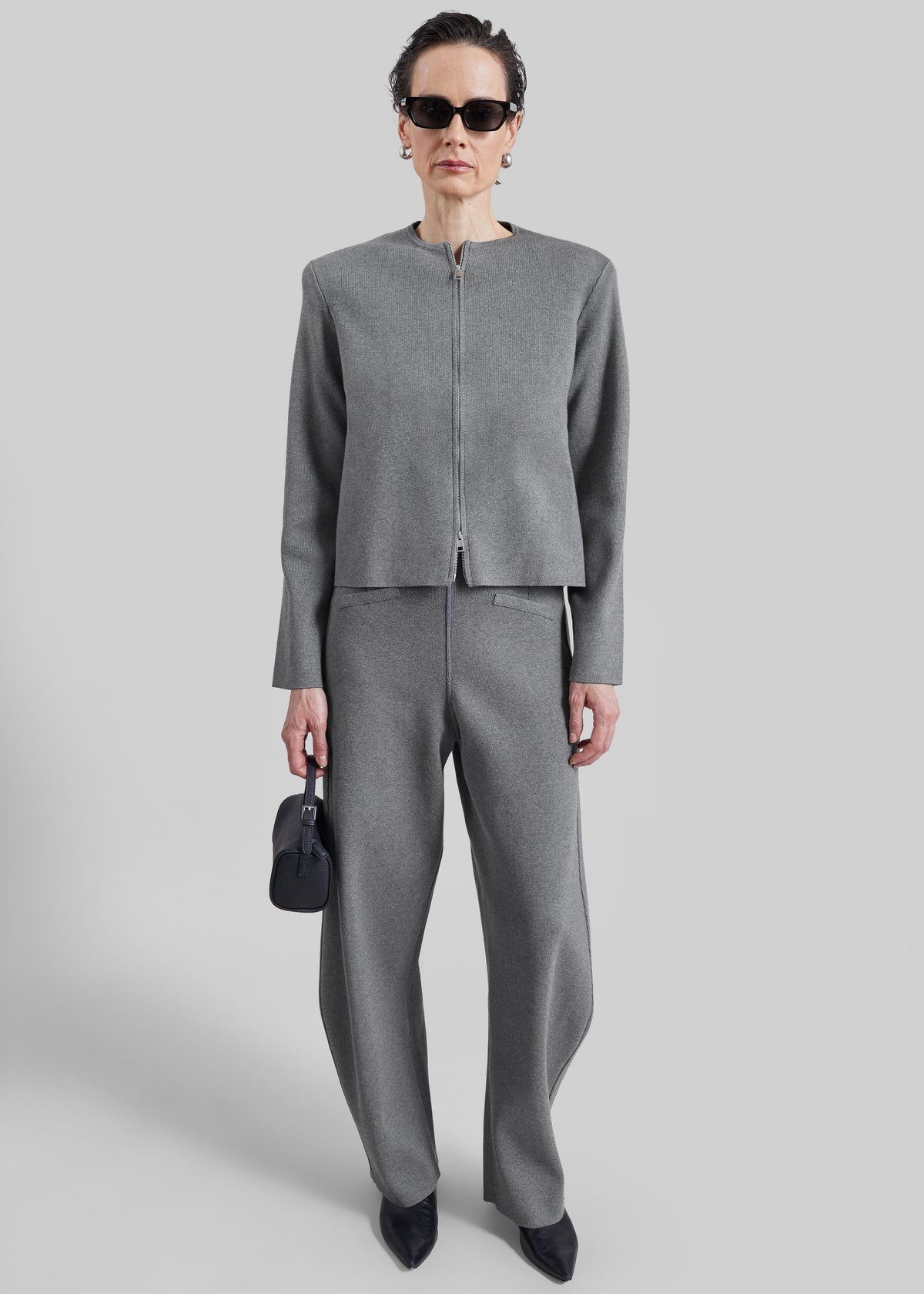 Shop the look image for Mael Padded Cardigan - Grey