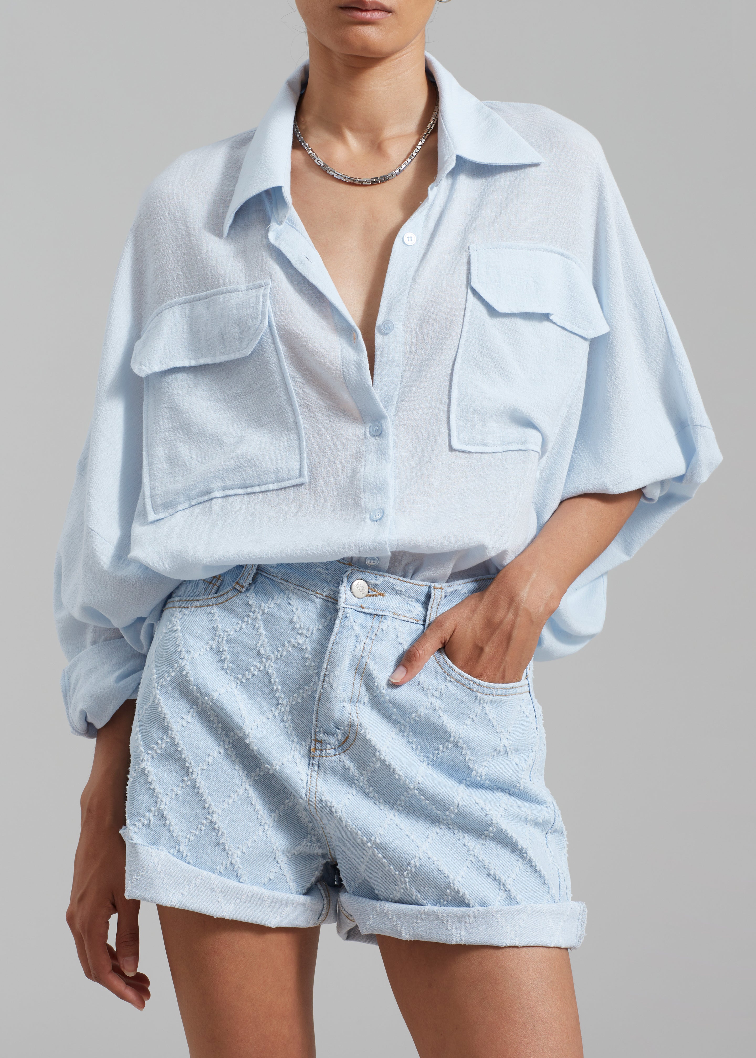 Relaxed Mid Length Denim Shorts – Mays Street Boutique