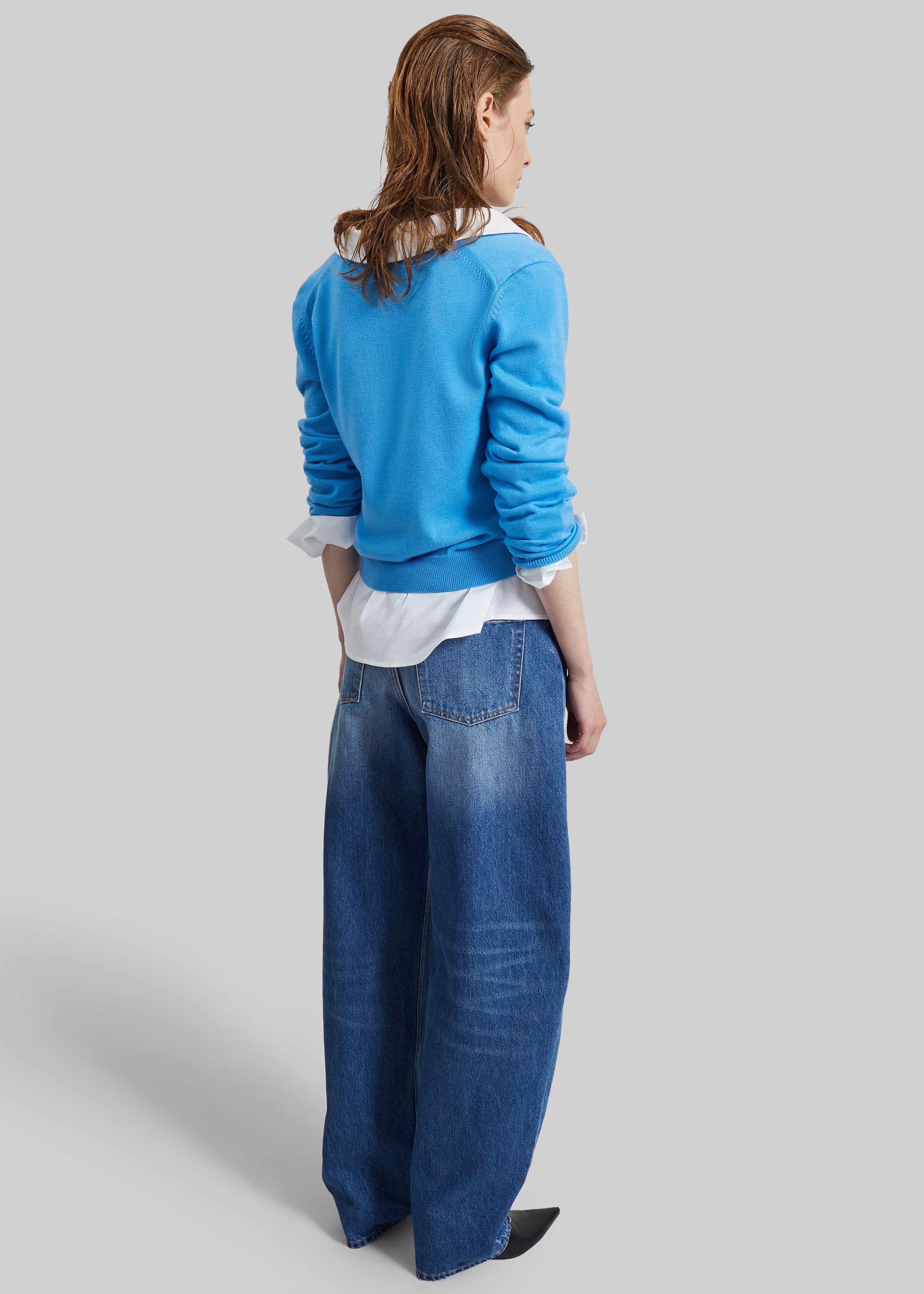 Mahim Superfine Wool Cardigan - Blue - 8