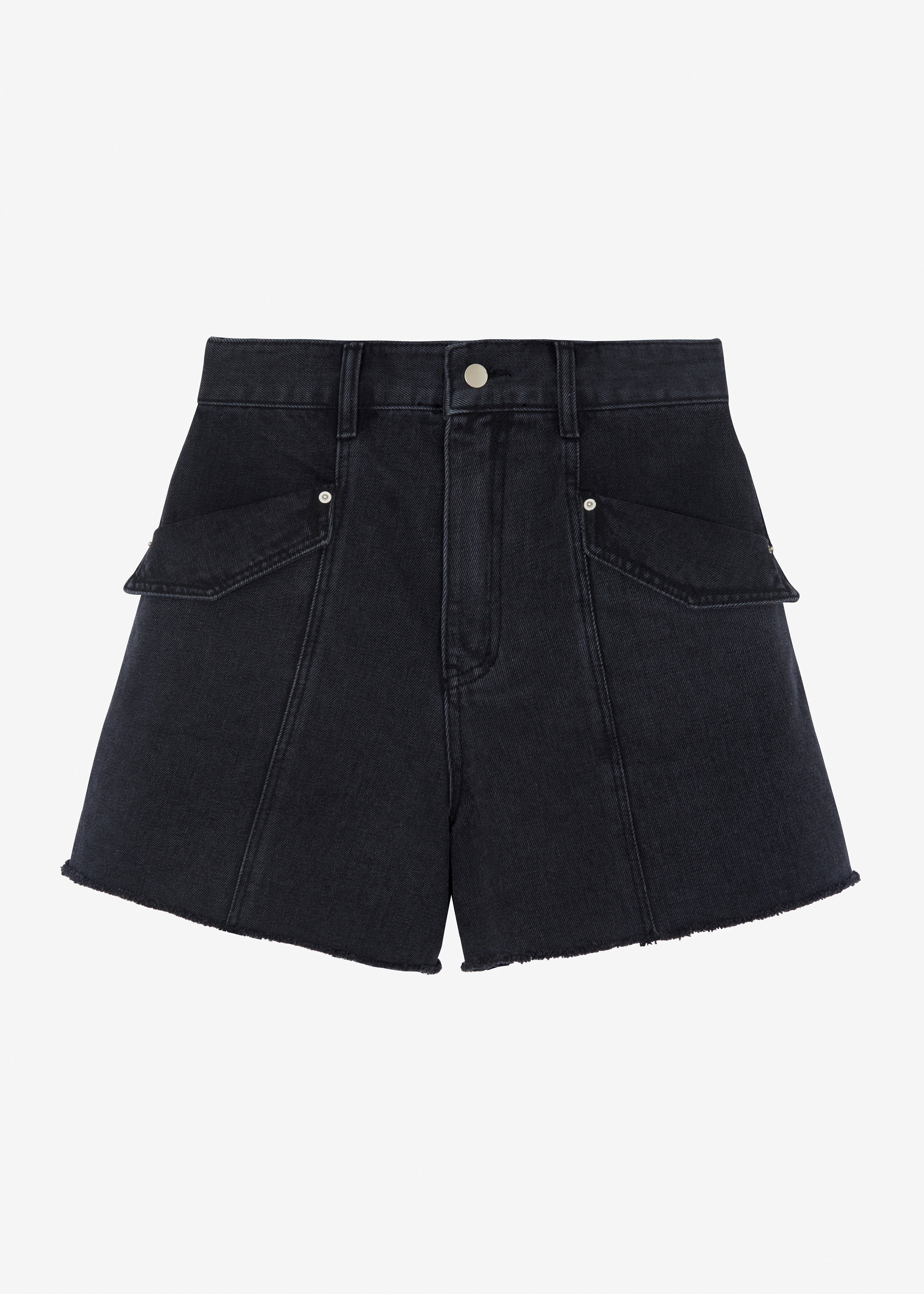 Mahoney Denim Pocket Shorts - Black Washed - 9
