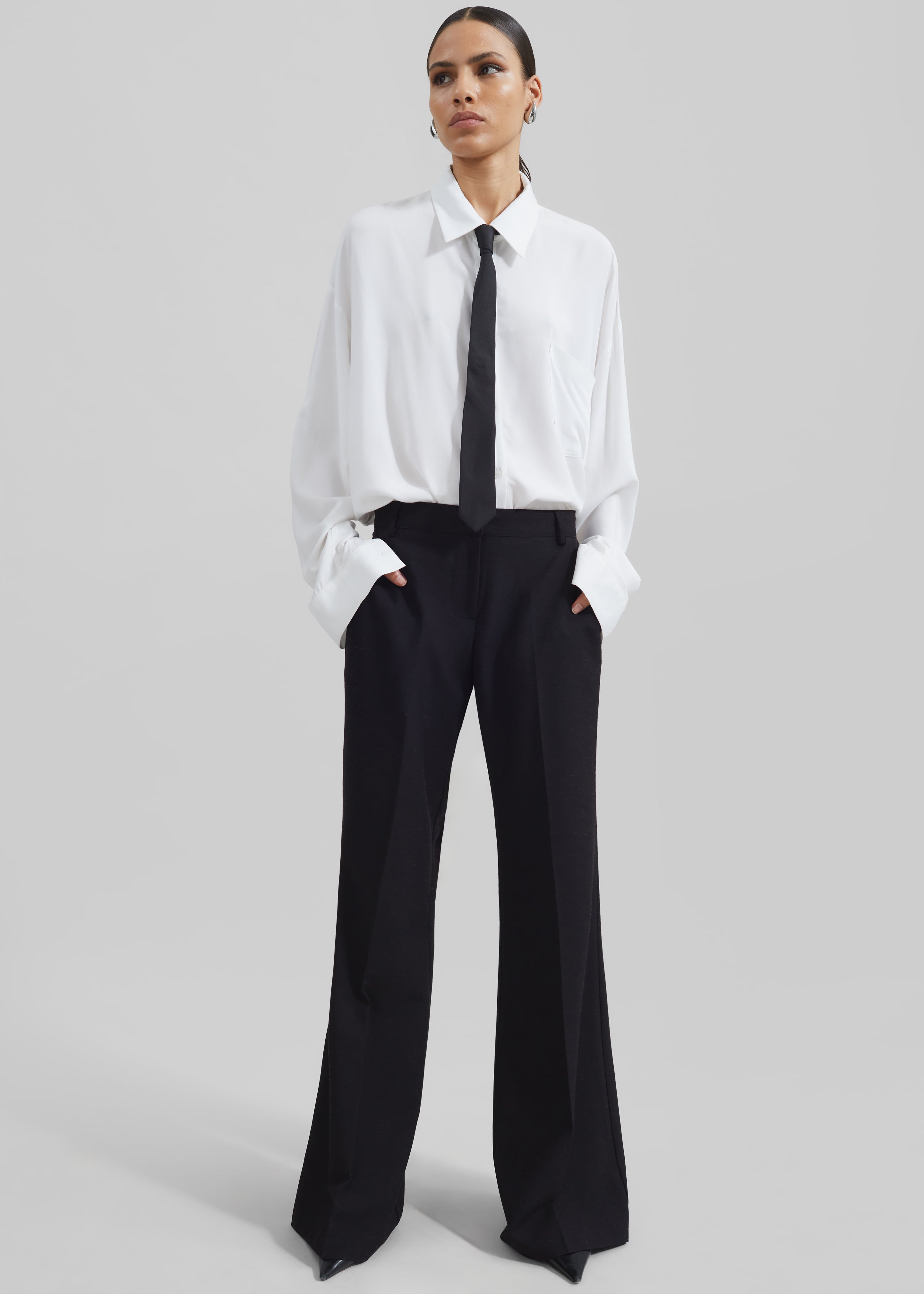 Maisie Bootcut Pants - Black – The Frankie Shop