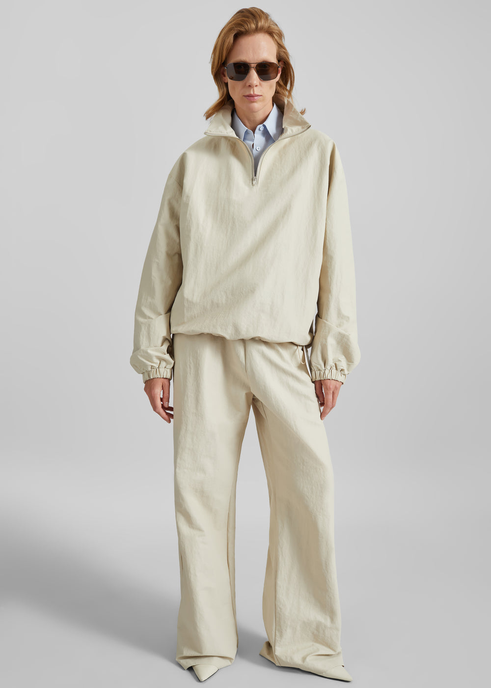 Majvik Windbreaker Anorak - Light Beige - 1