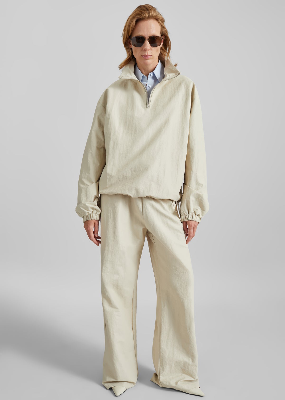 Majvik Windbreaker Anorak - Light Beige - 2