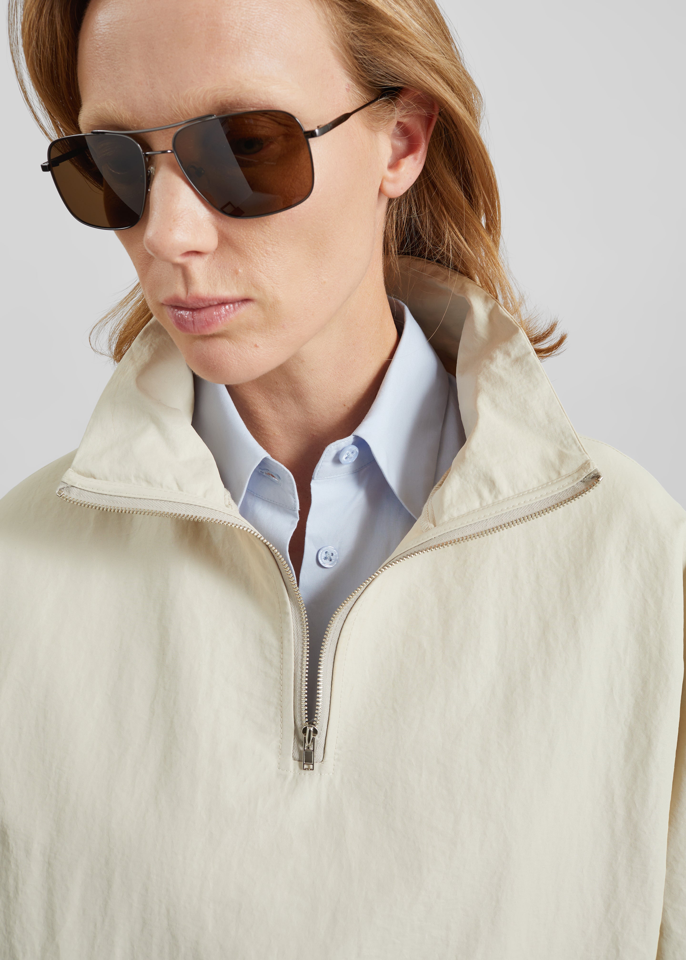 Majvik Windbreaker Anorak - Light Beige - 4