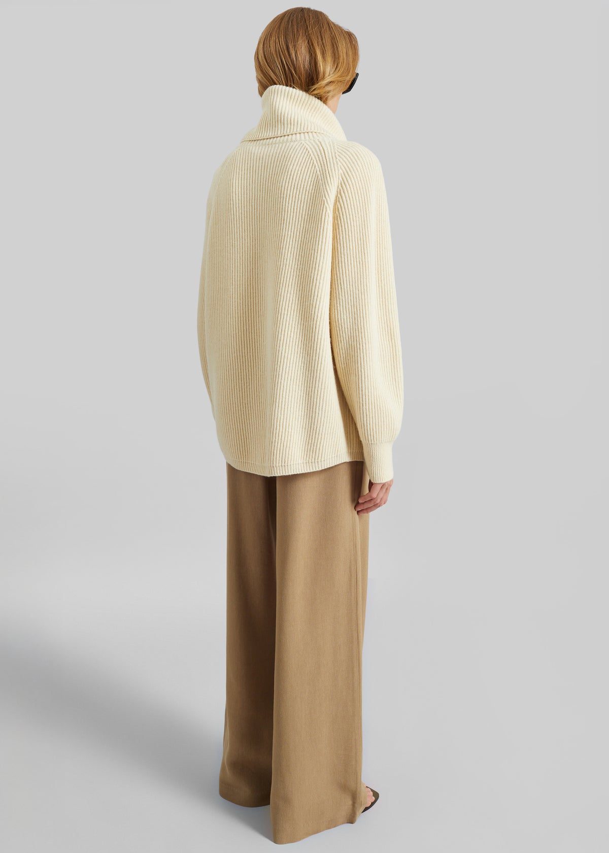 Malabry Knit Zip-Up Cardigan - Pale Yellow - 6