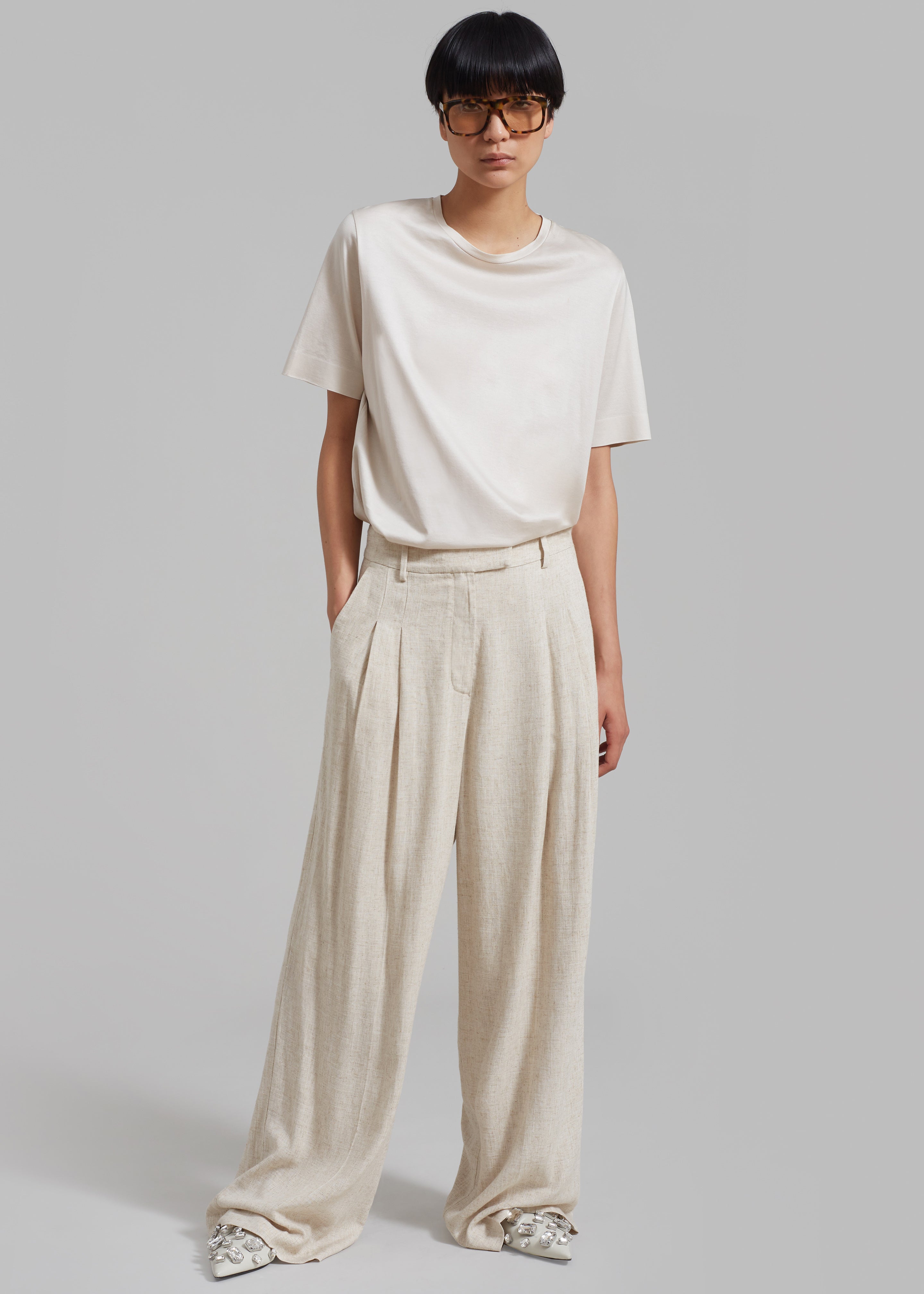 By Malene Birger Cymbaria Pants - Undyed – The Frankie Shop