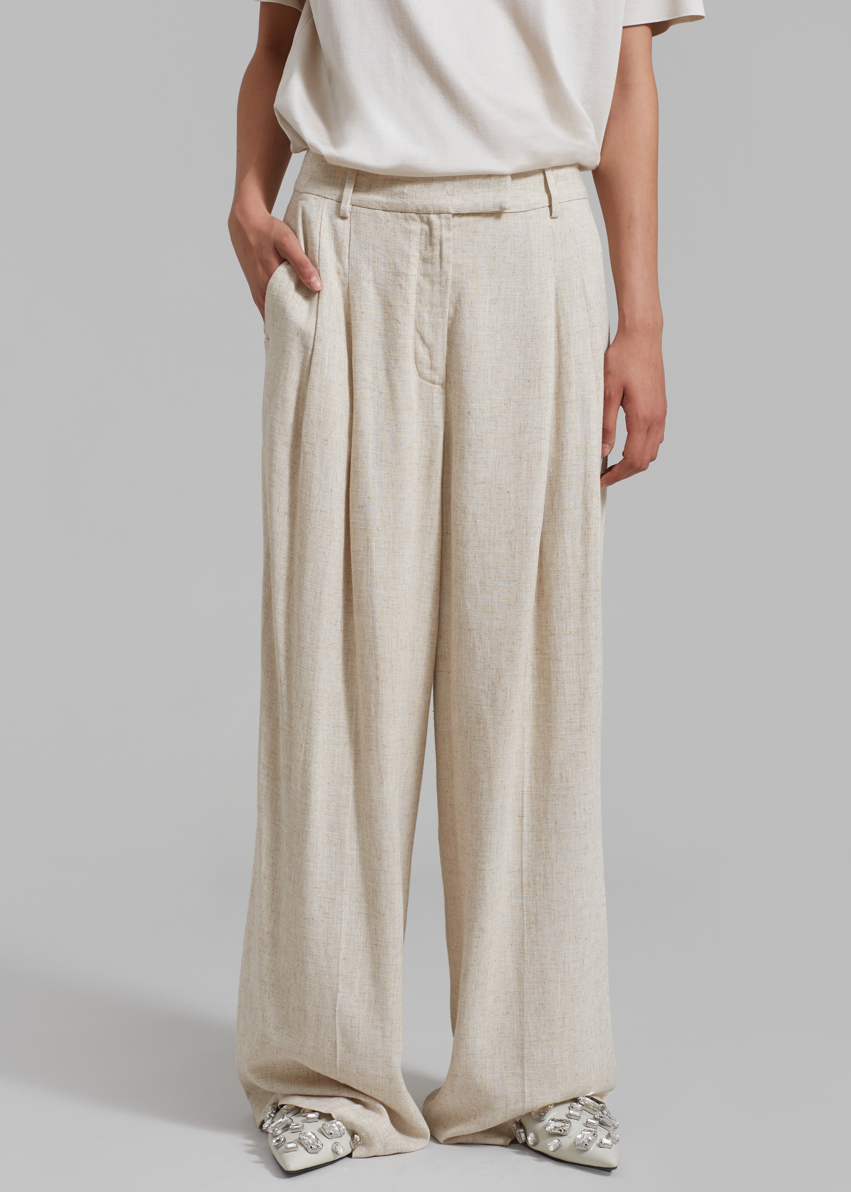 By Malene Birger Cymbaria Pants - Undyed – The Frankie Shop