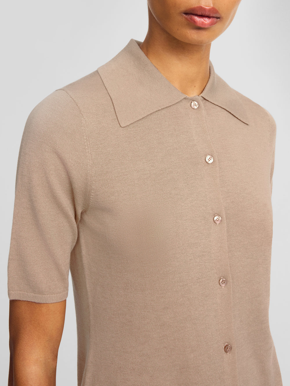 By Malene Birger Dotta Knit Top - Dark Sand