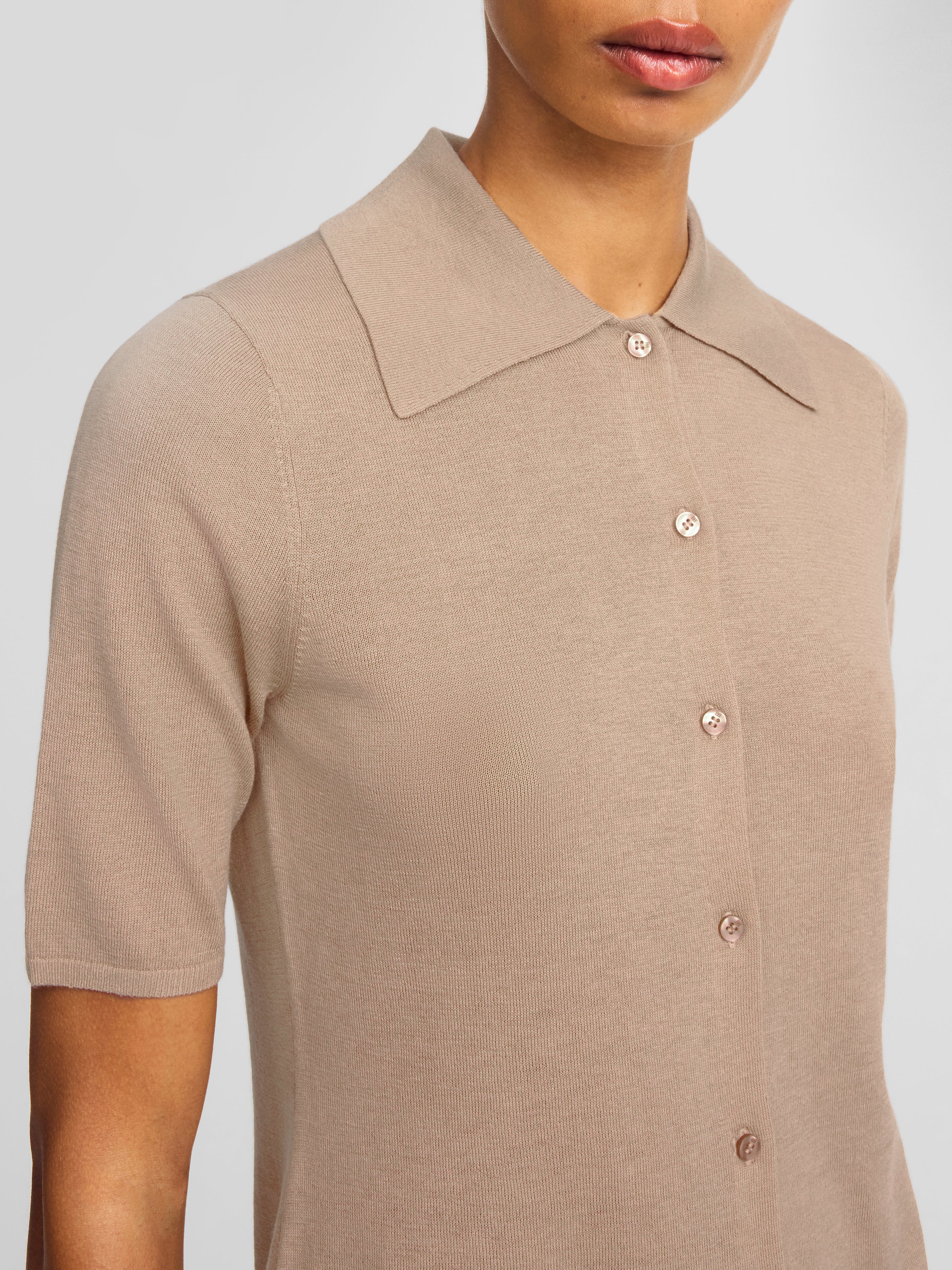 By Malene Birger Dotta Knit Top - Dark Sand - 1