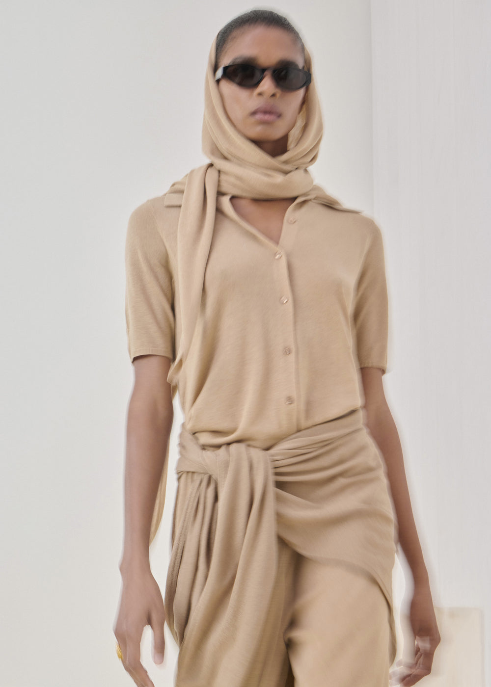 By Malene Birger Dotta Knit Top - Dark Sand - 1