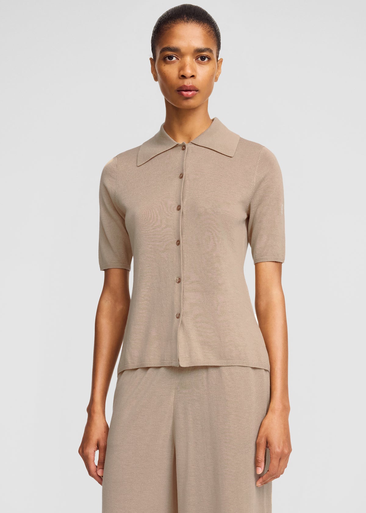 By Malene Birger Dotta Knit Top - Dark Sand - 3