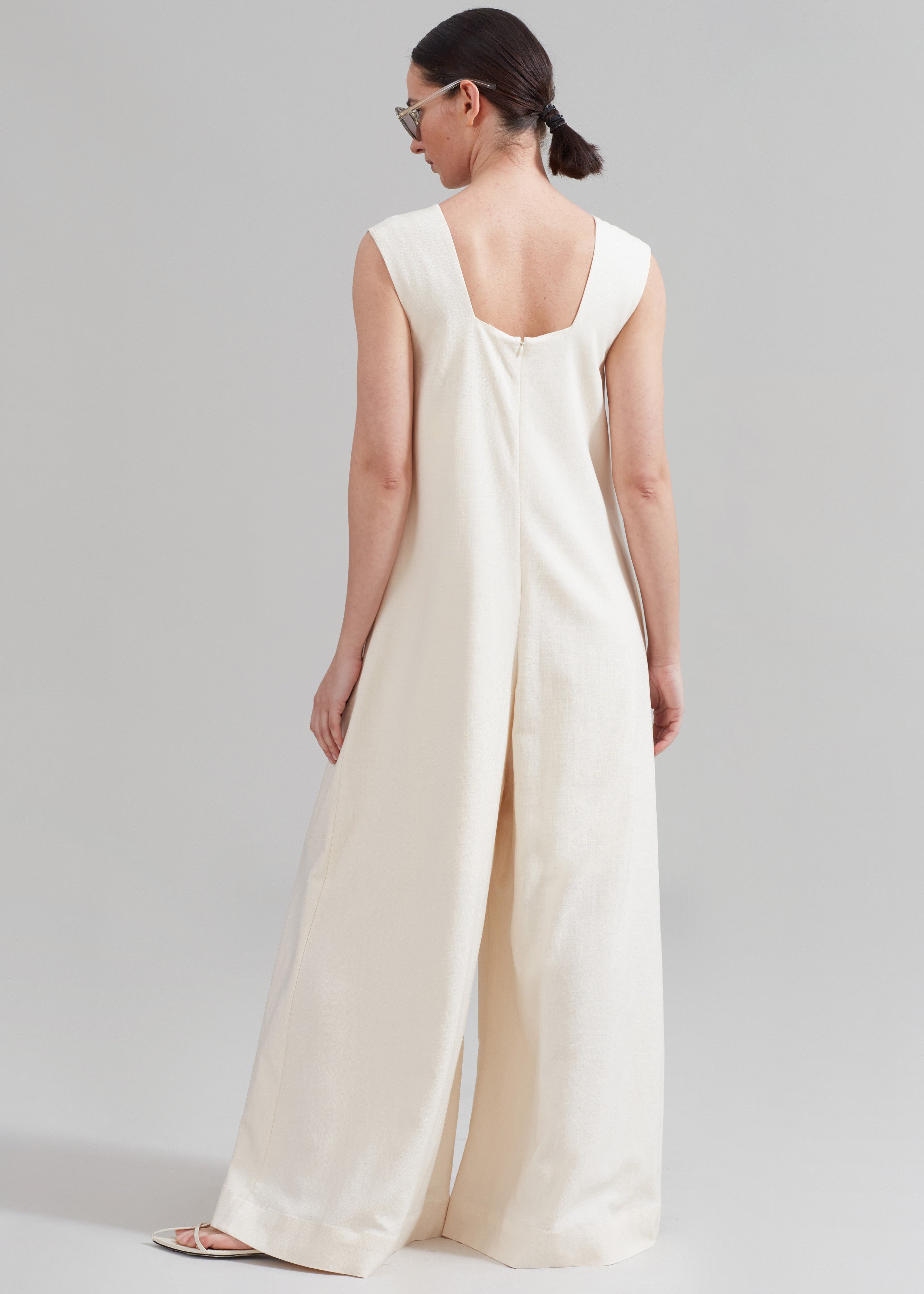 By Malene Birger Ritta Jumpsuit Vanilla Cream The Frankie Shop