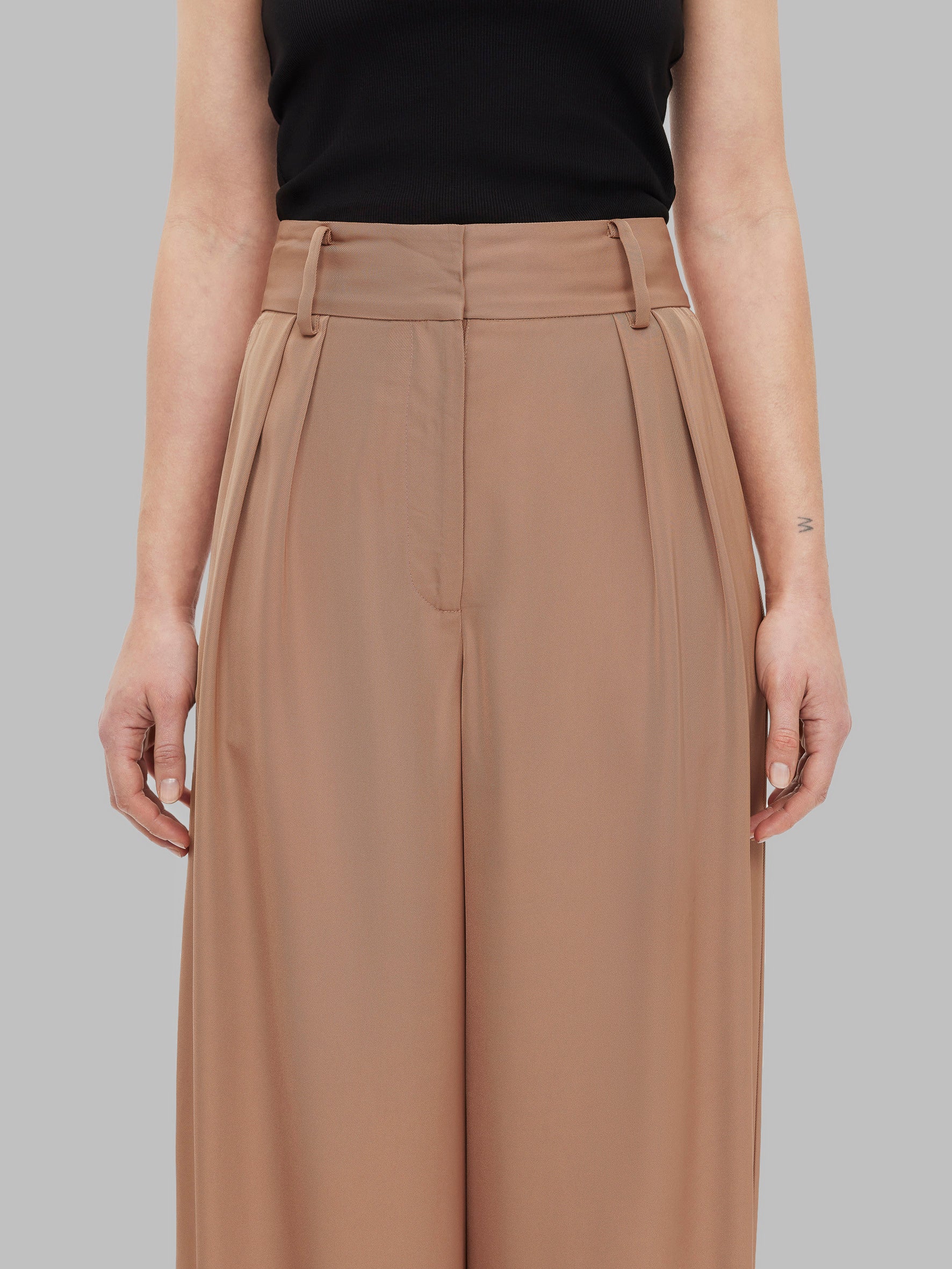 By Malene Birger Piscali Mid Rise Pants Tobacco Brown