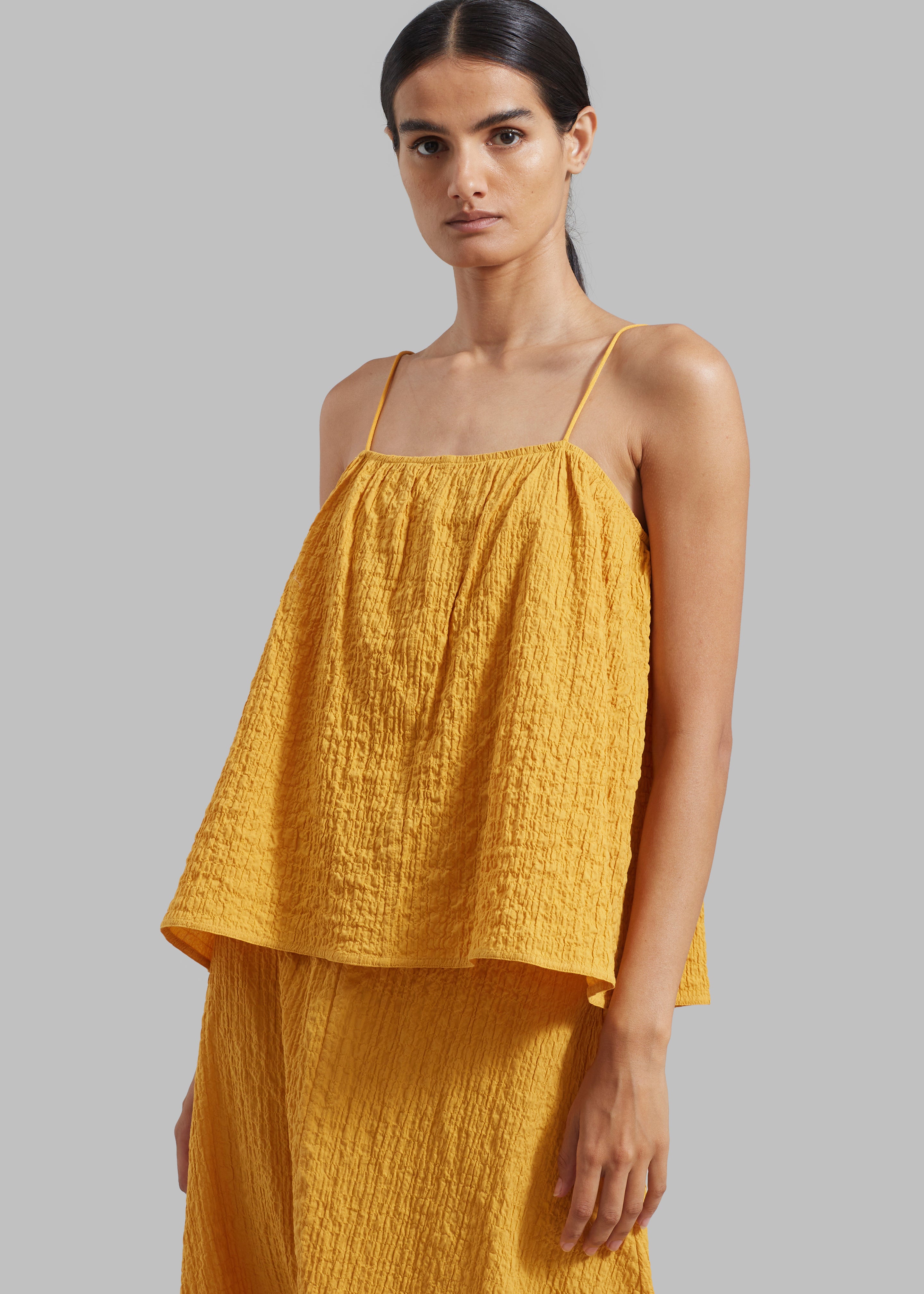 By Malene Birger Rosine Organic Cotton Top Yellow Sunset