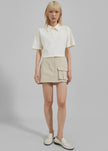 Malia Cargo Mini Skirt - Beige