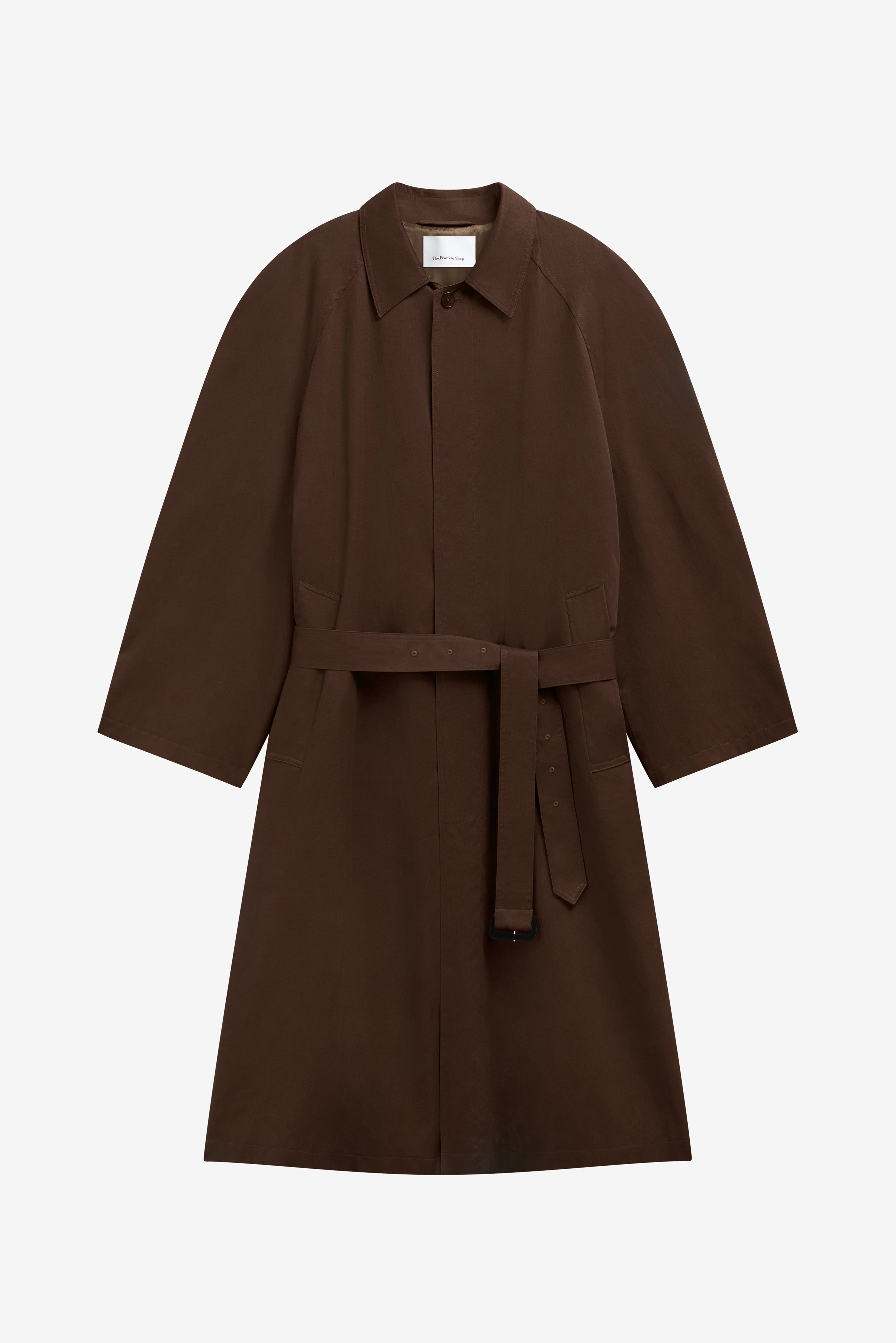 Malmedy Oversized Long Coat - Brown – The Frankie Shop