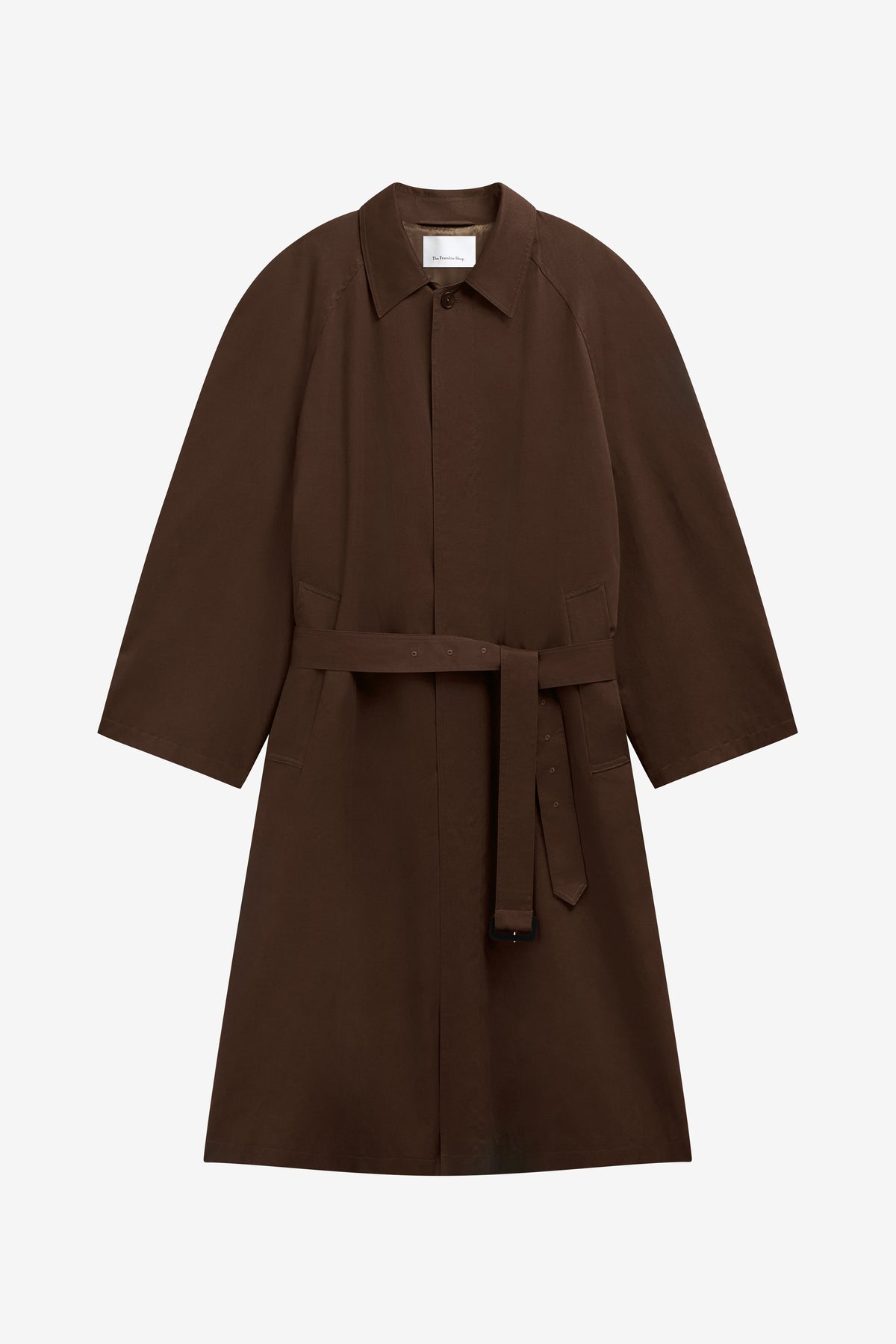 Malmedy Oversized Long Coat - Brown - 6