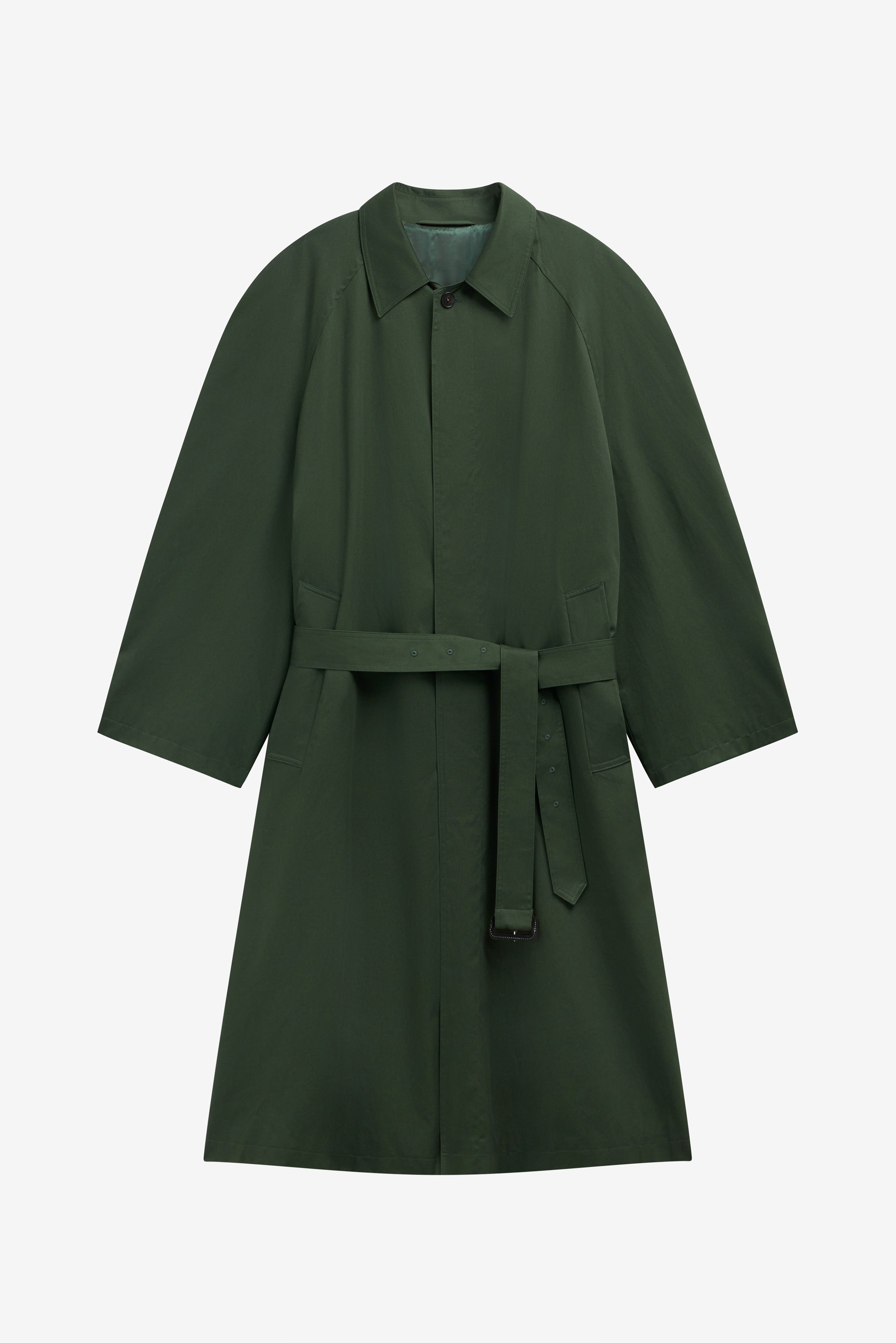 Malmedy Oversized Long Coat - Deep Green – The Frankie Shop