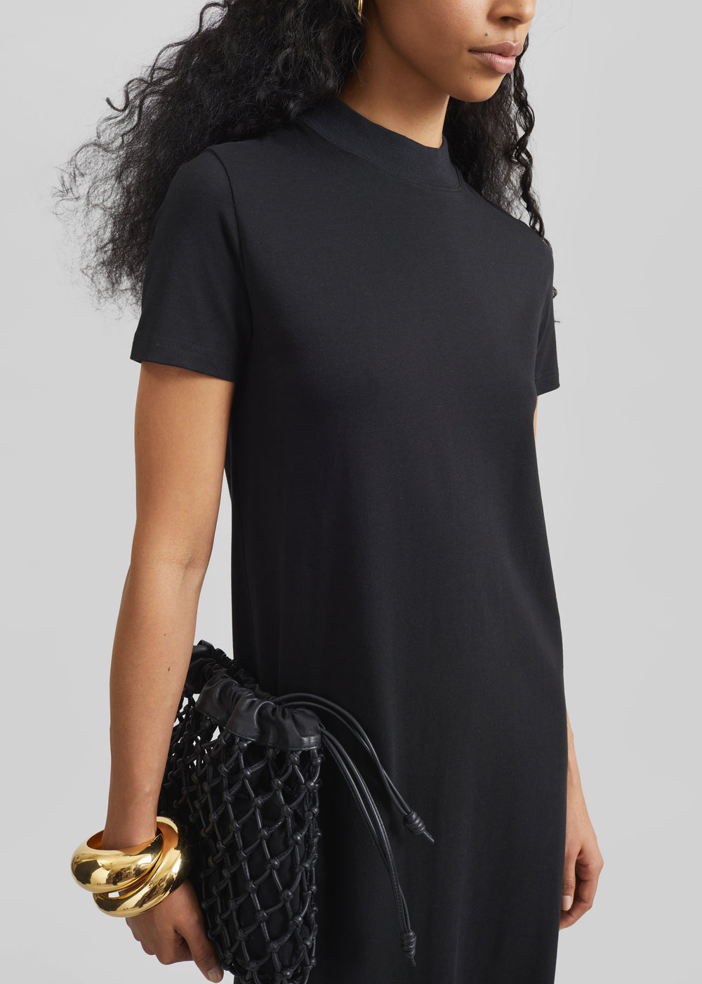 Malo T-Shirt Dress - Black - 1