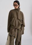 Malvan Short Trench - Olive Brown