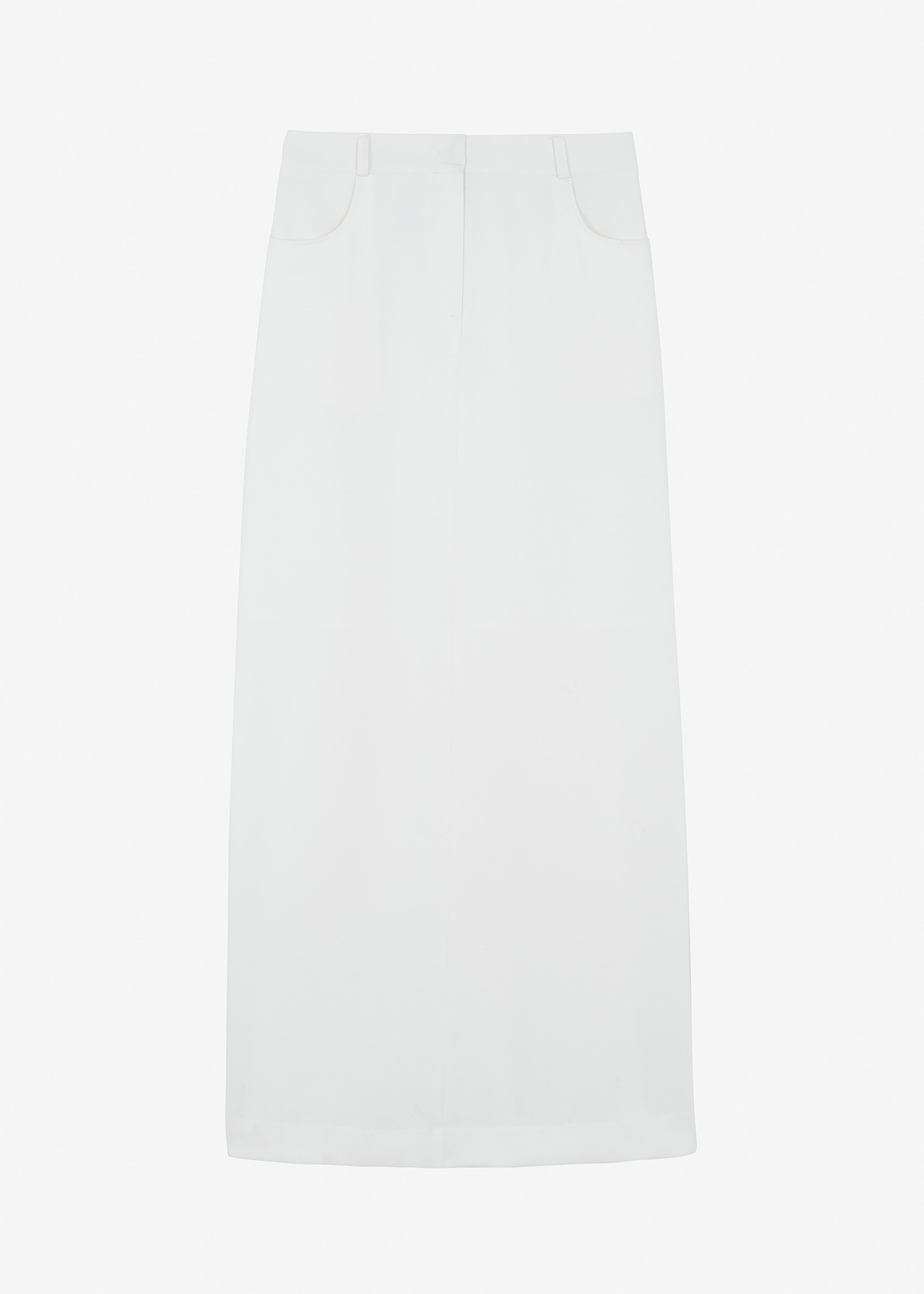 Malvo Long Pencil Skirt - White - 7