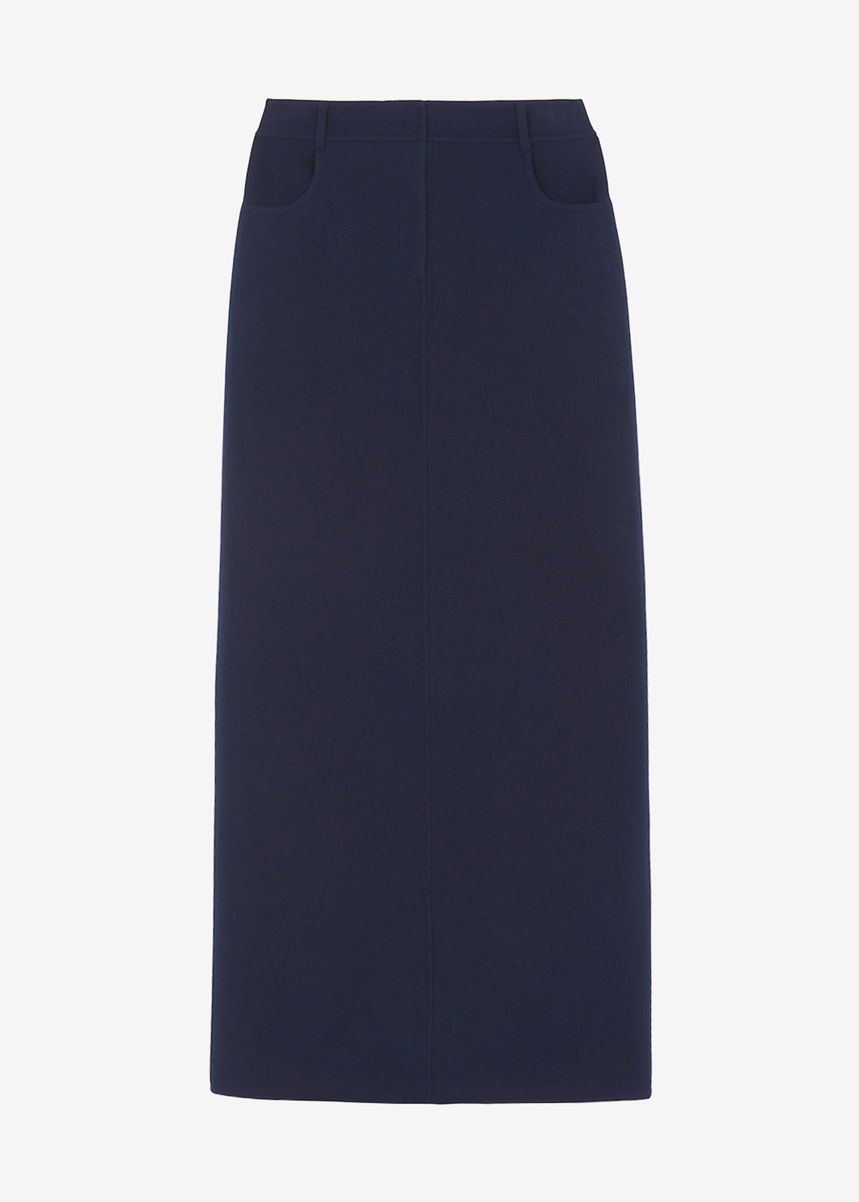 Navy pencil 2024 skirt long