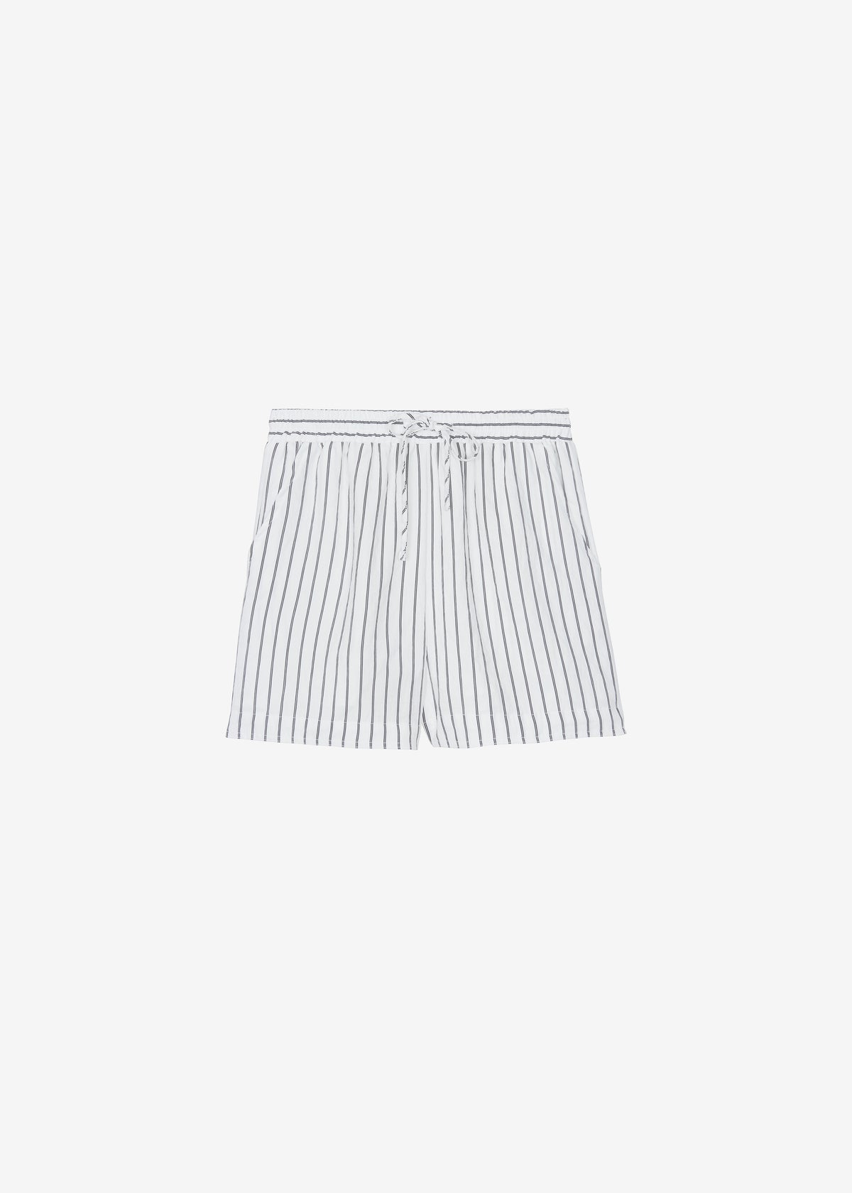 Manisa Mini Shorts - White/Black Stripe - 9