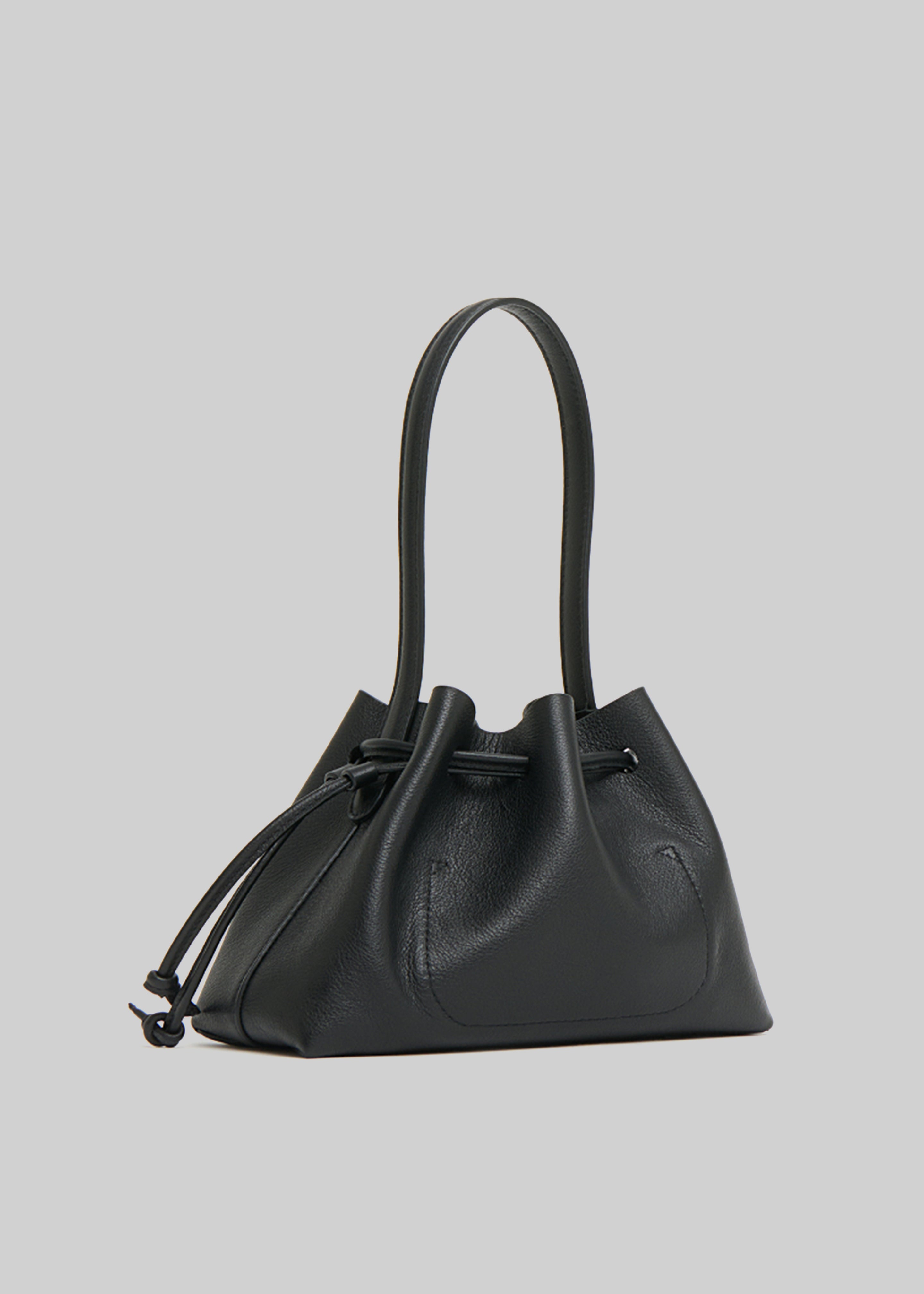 Mansur Gavriel Drawstring Pouchette - Black - 5