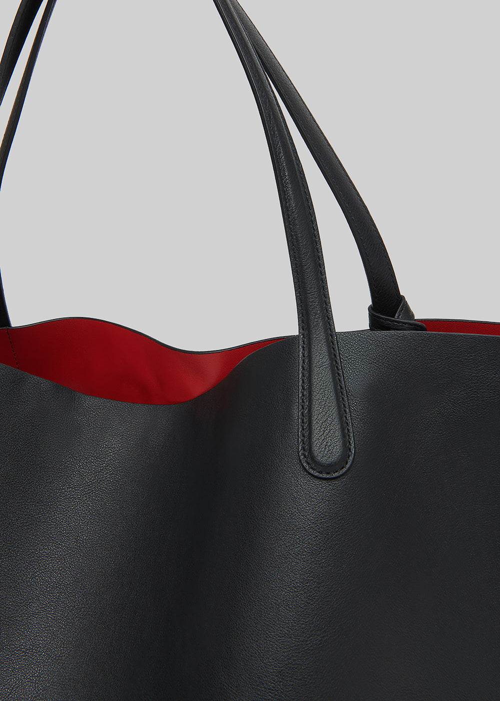 Mansur Gavriel Everyday Soft Tote - Black/Flamma - 1