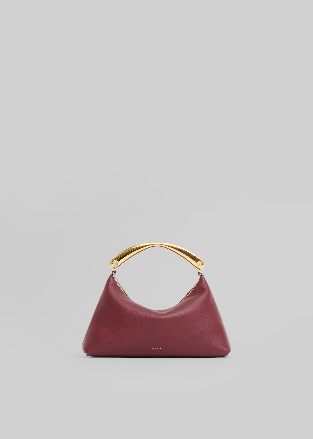 Mansur Gavriel Metal Handle Rhea Bag - Oxblood - 2