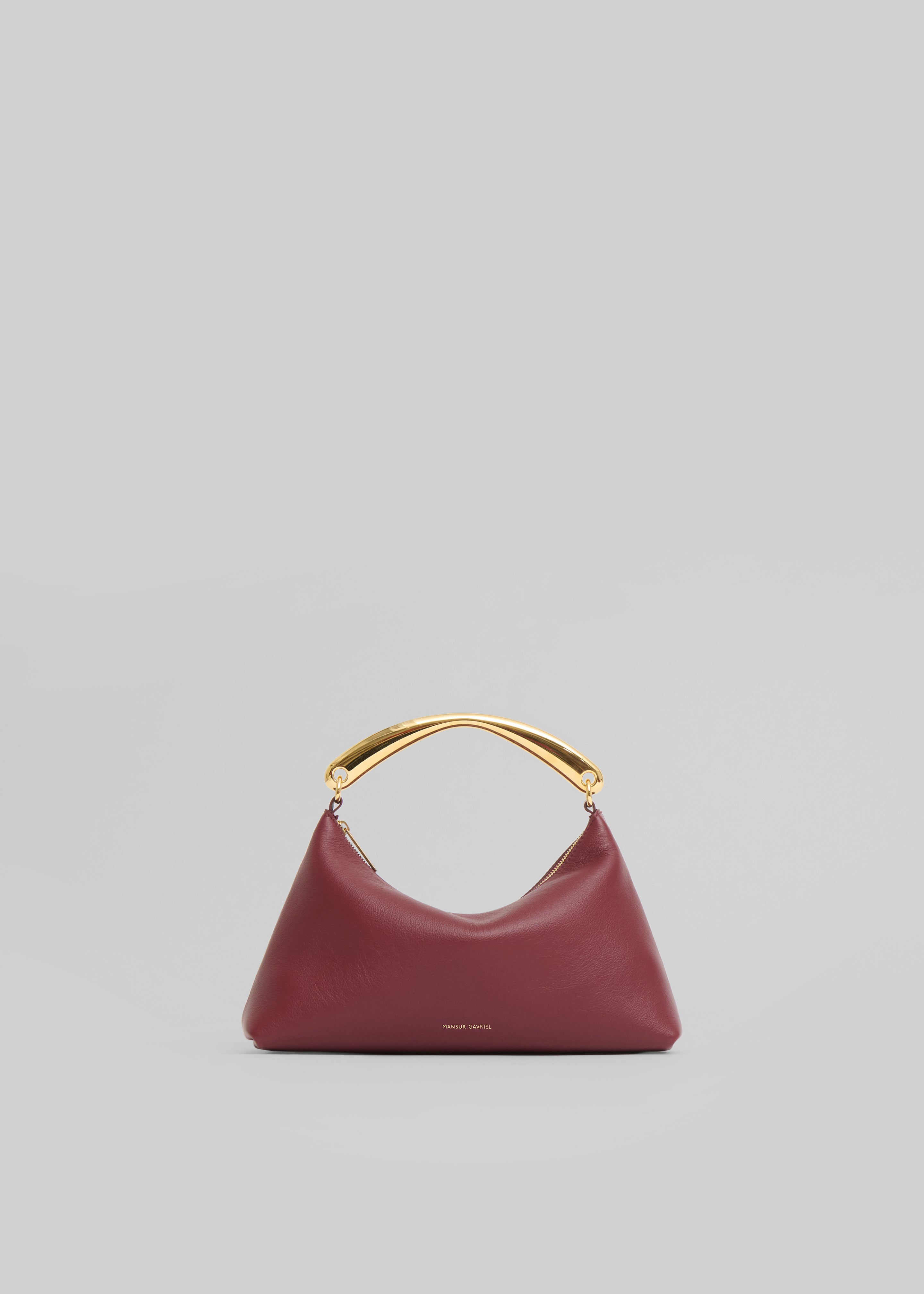 Mansur Gavriel Metal Handle Rhea Bag - Oxblood - 2