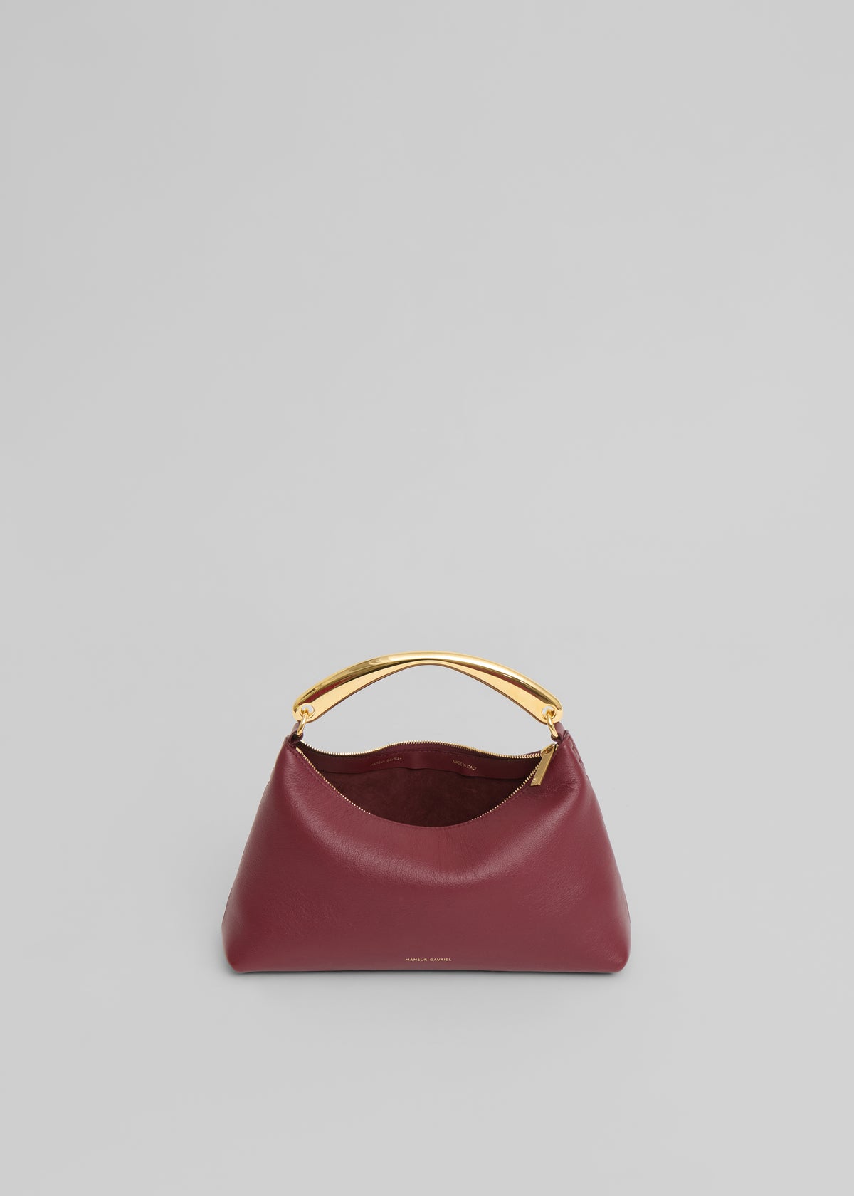 Mansur Gavriel Metal Handle Rhea Bag - Oxblood - 4