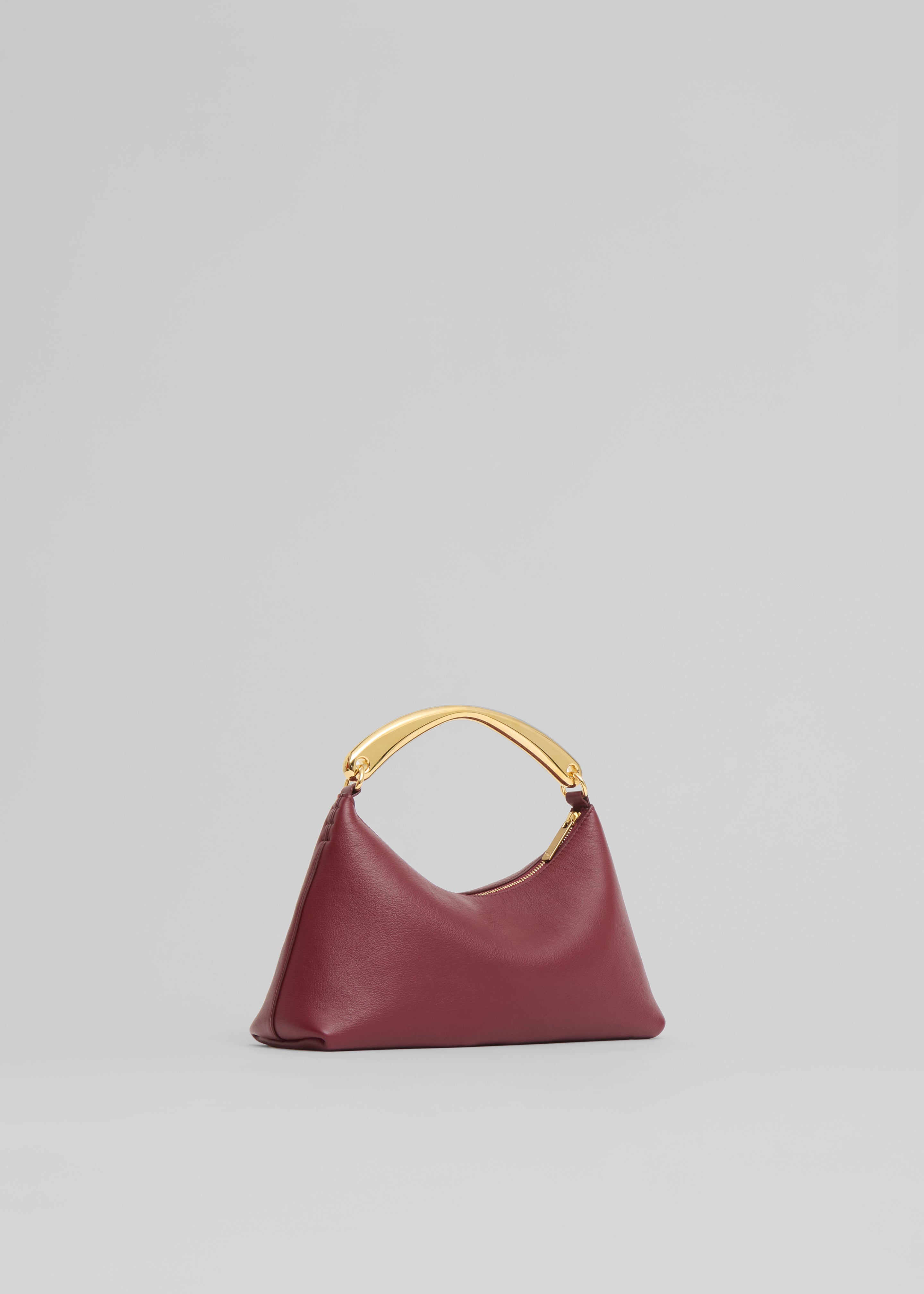 Mansur Gavriel Metal Handle Rhea Bag - Oxblood - 5