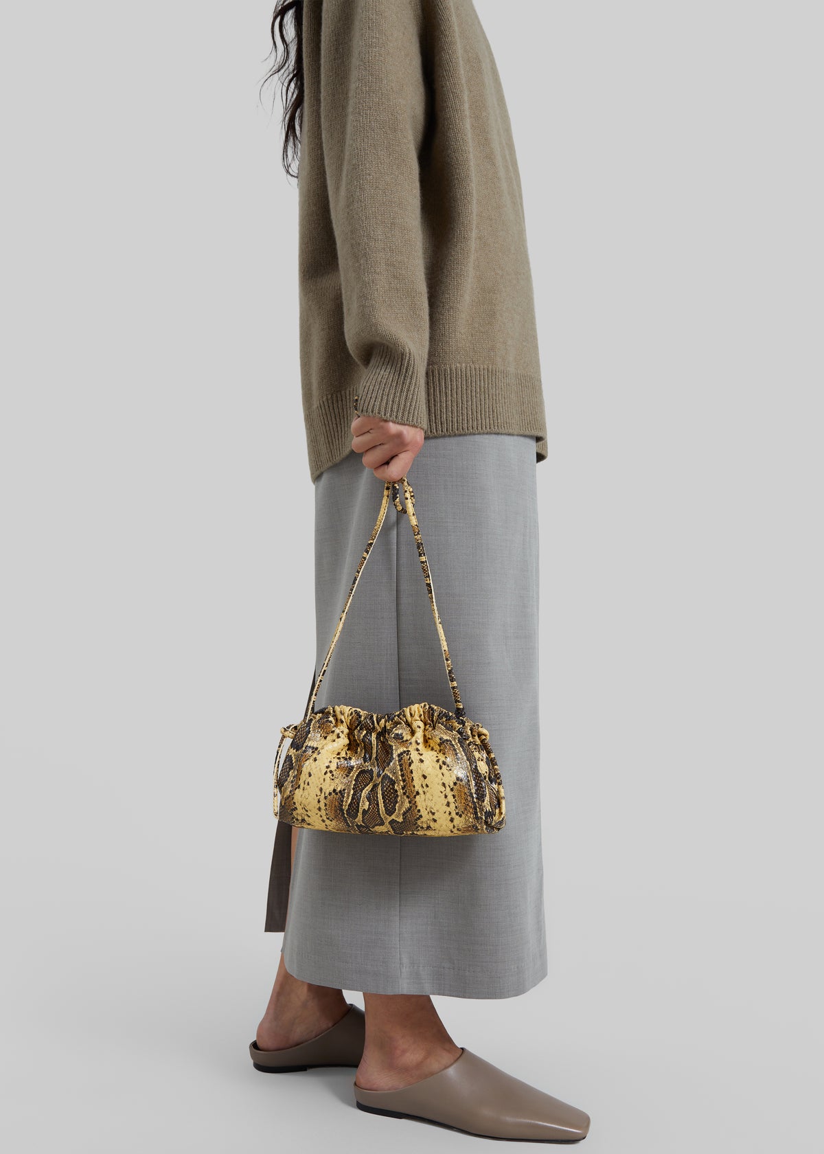 Mansur Gavriel Mini Cloud Clutch - Golden Roccia