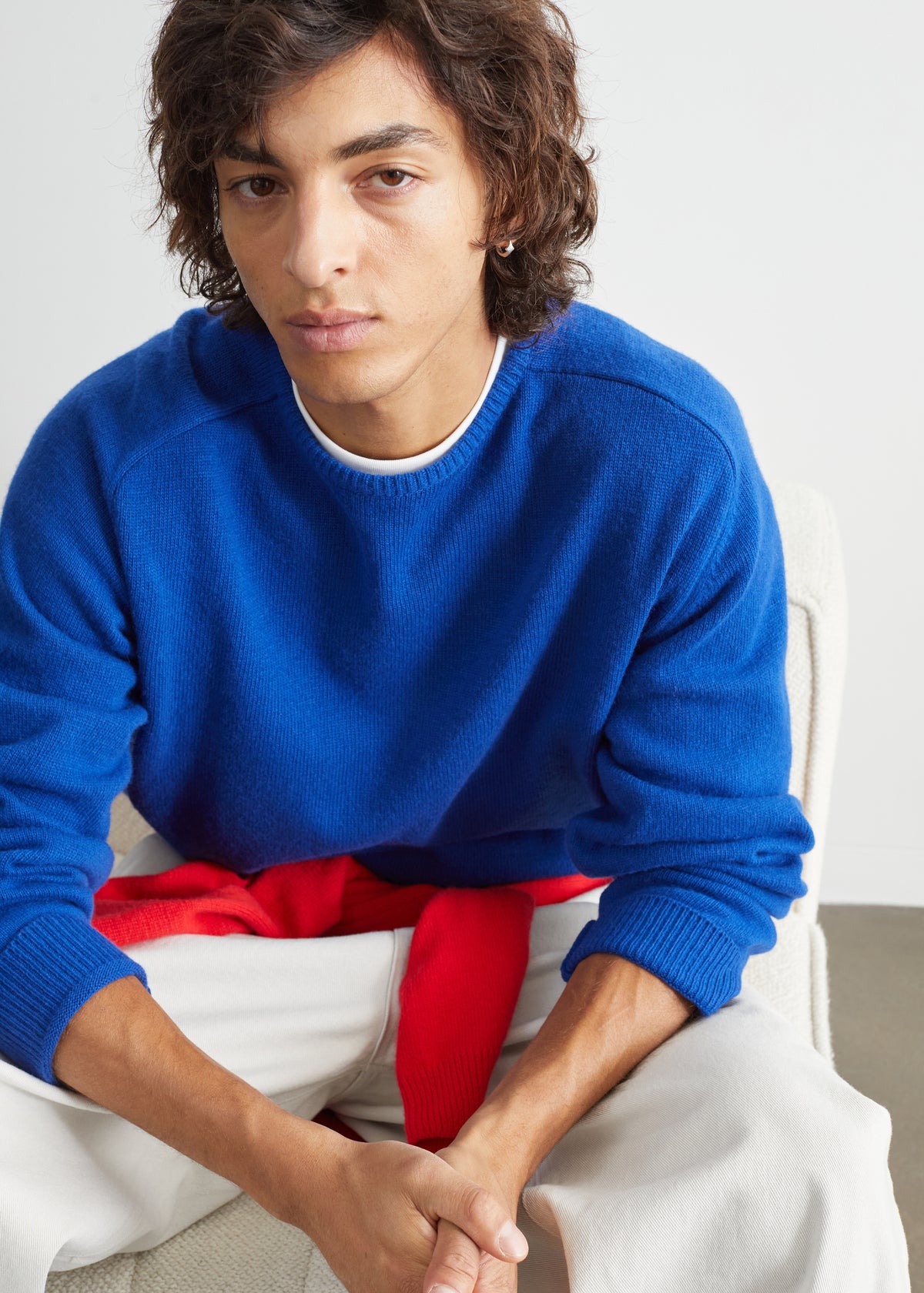 Marck Wool Sweater - Cobalt