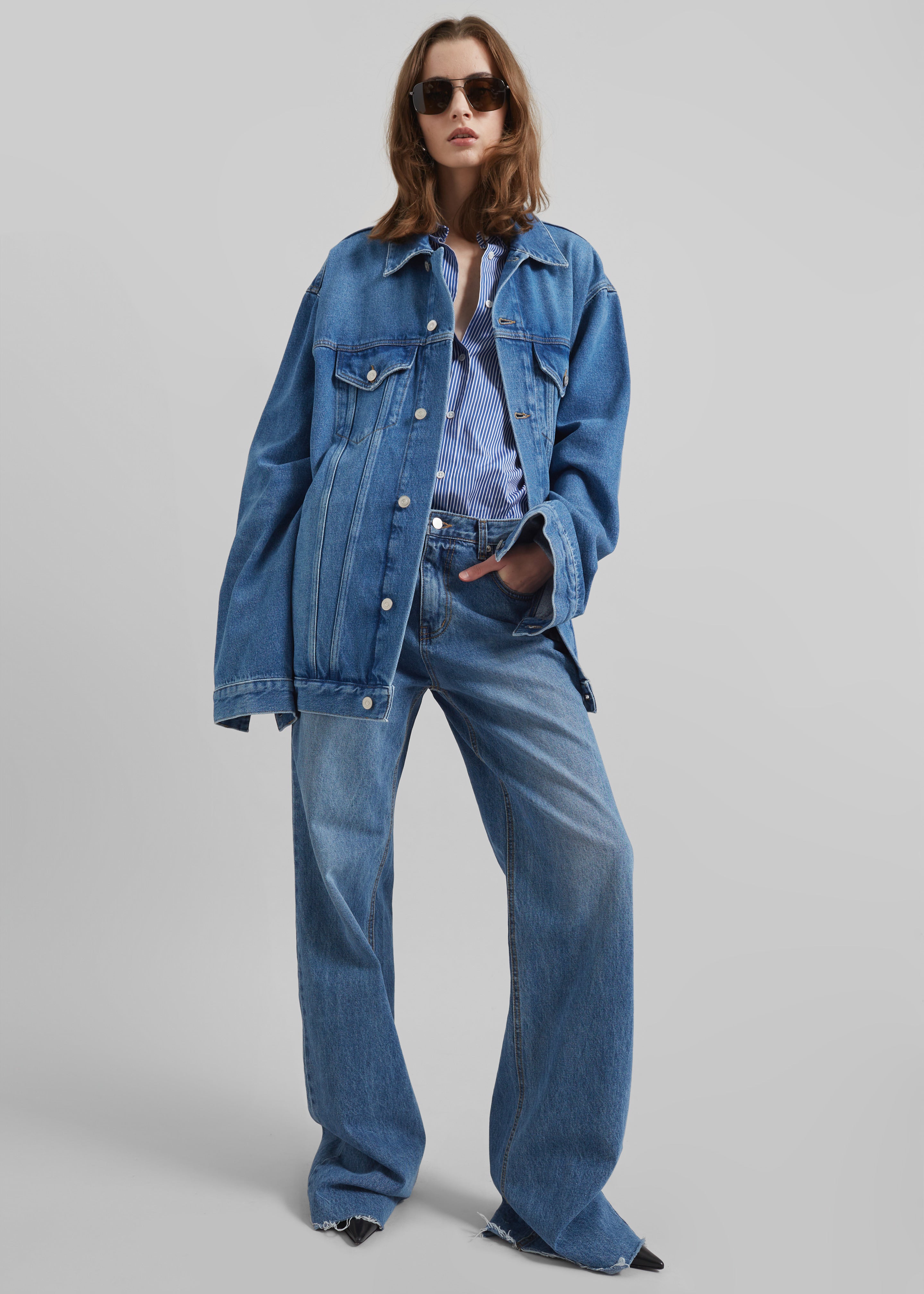 Marden Denim Jacket - Medium Wash – The Frankie Shop