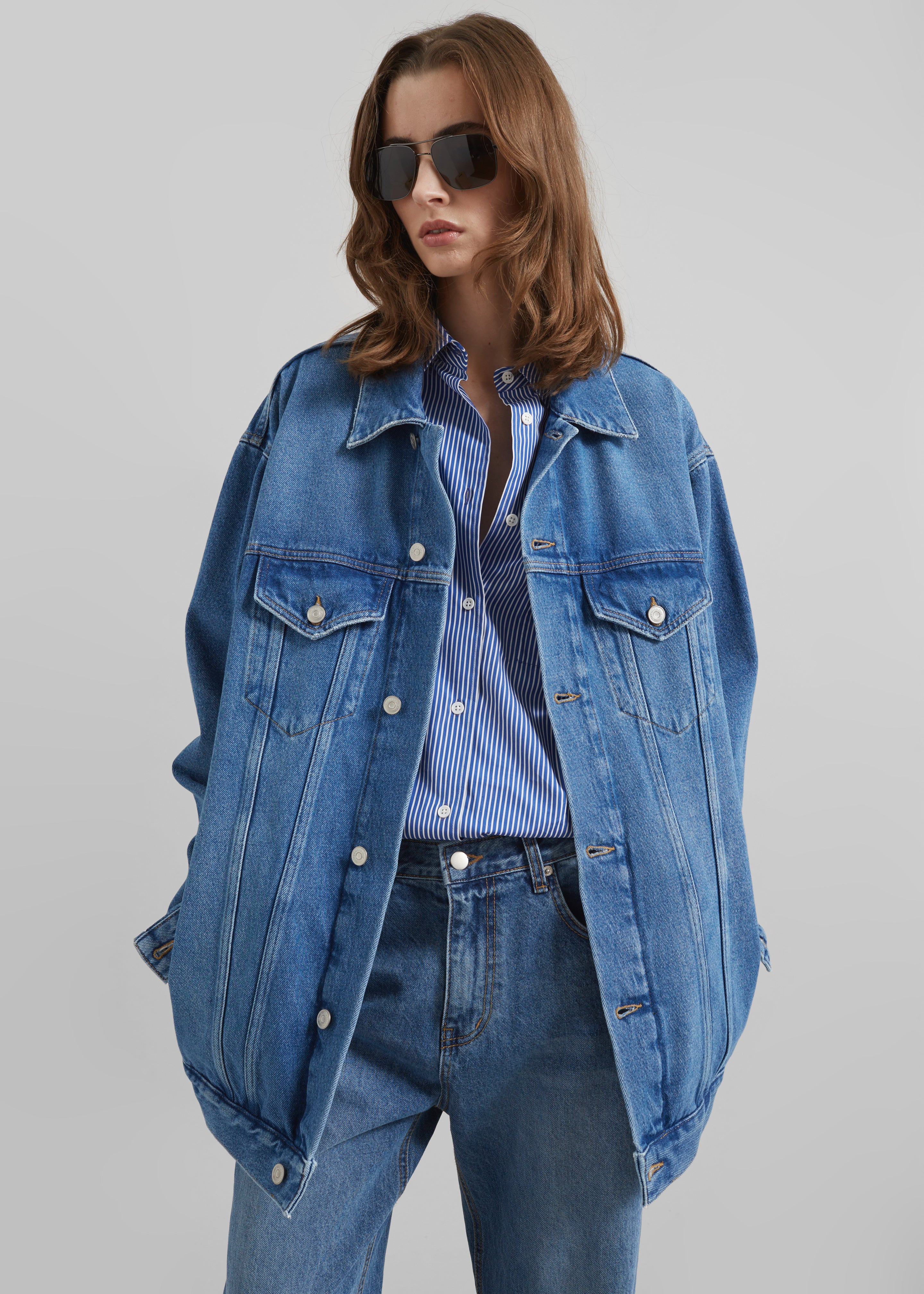 Marden Denim Jacket - Medium Wash – The Frankie Shop