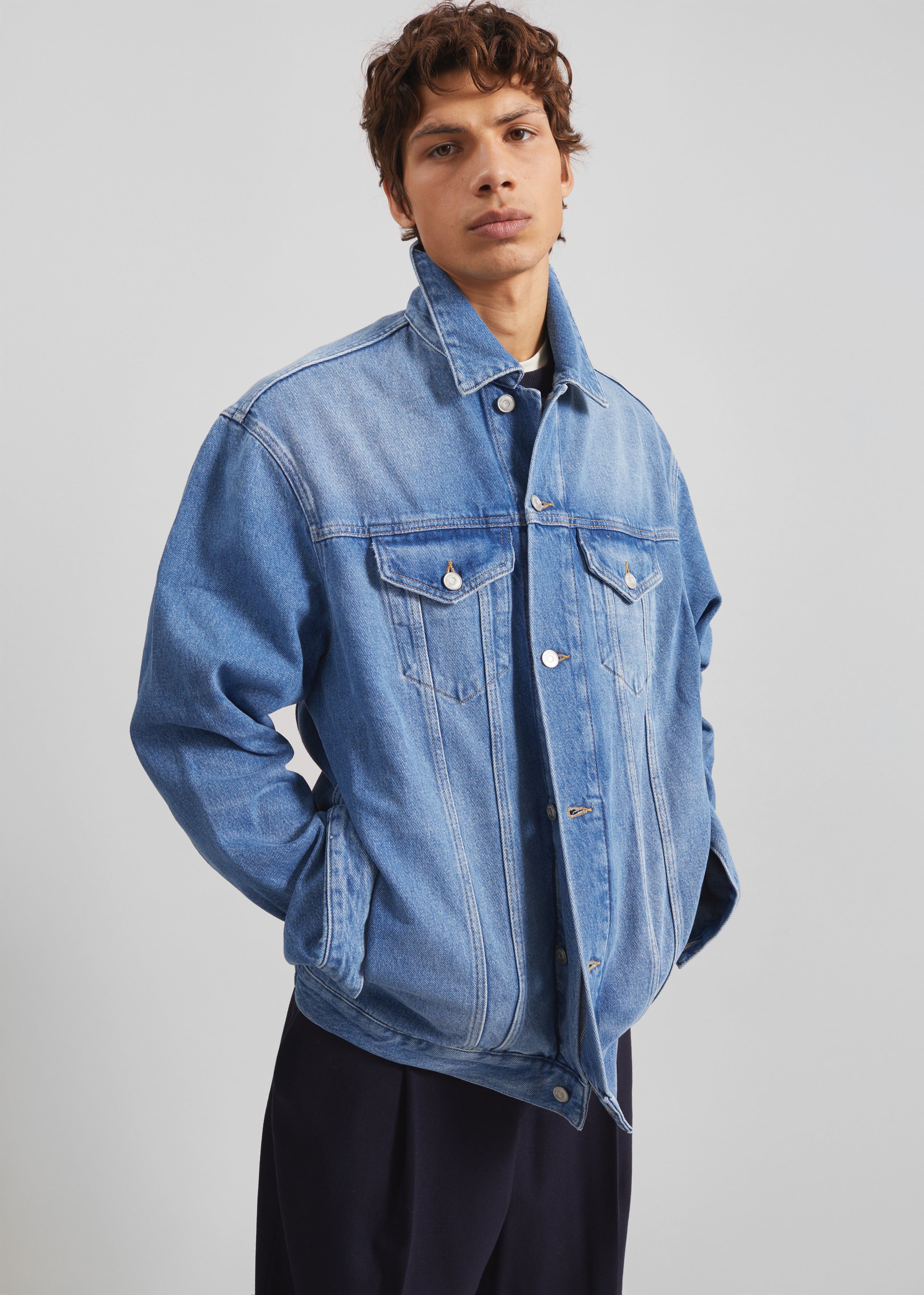 Marden Denim Jacket - Medium Wash – The Frankie Shop