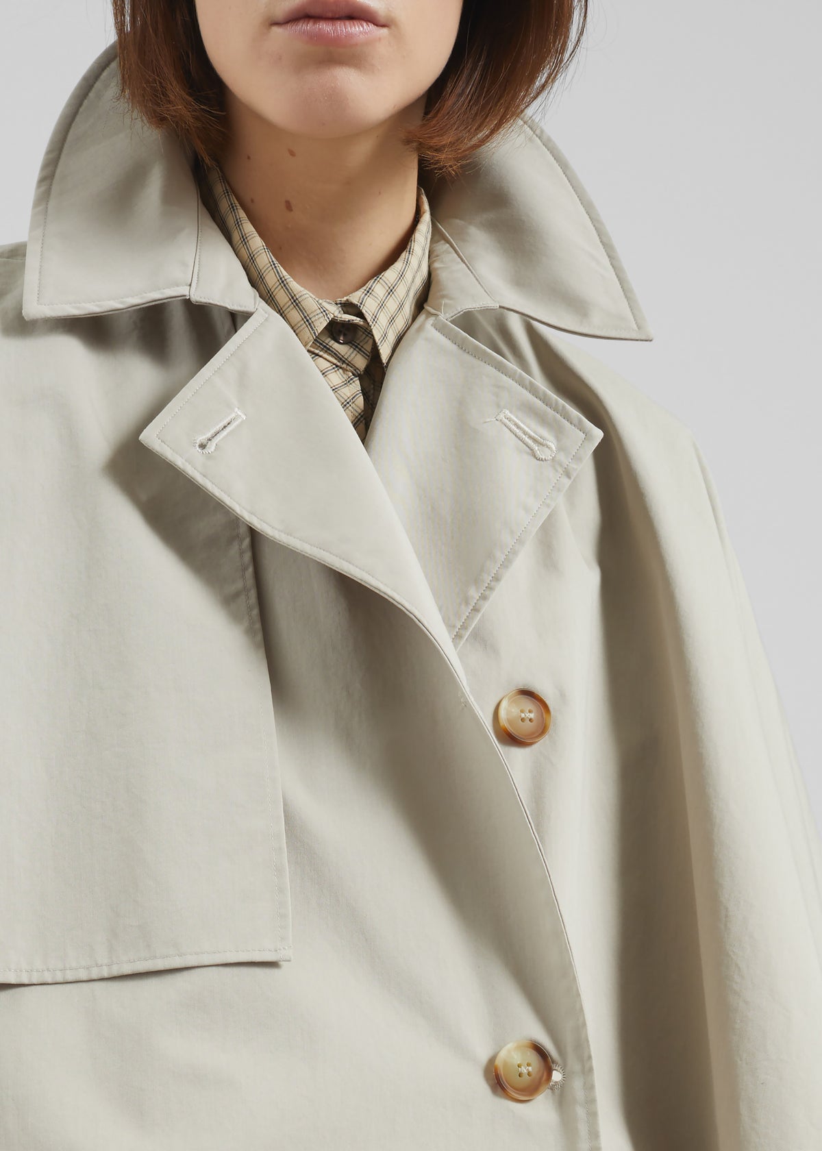 Maren Cape Trench - Beige - 5