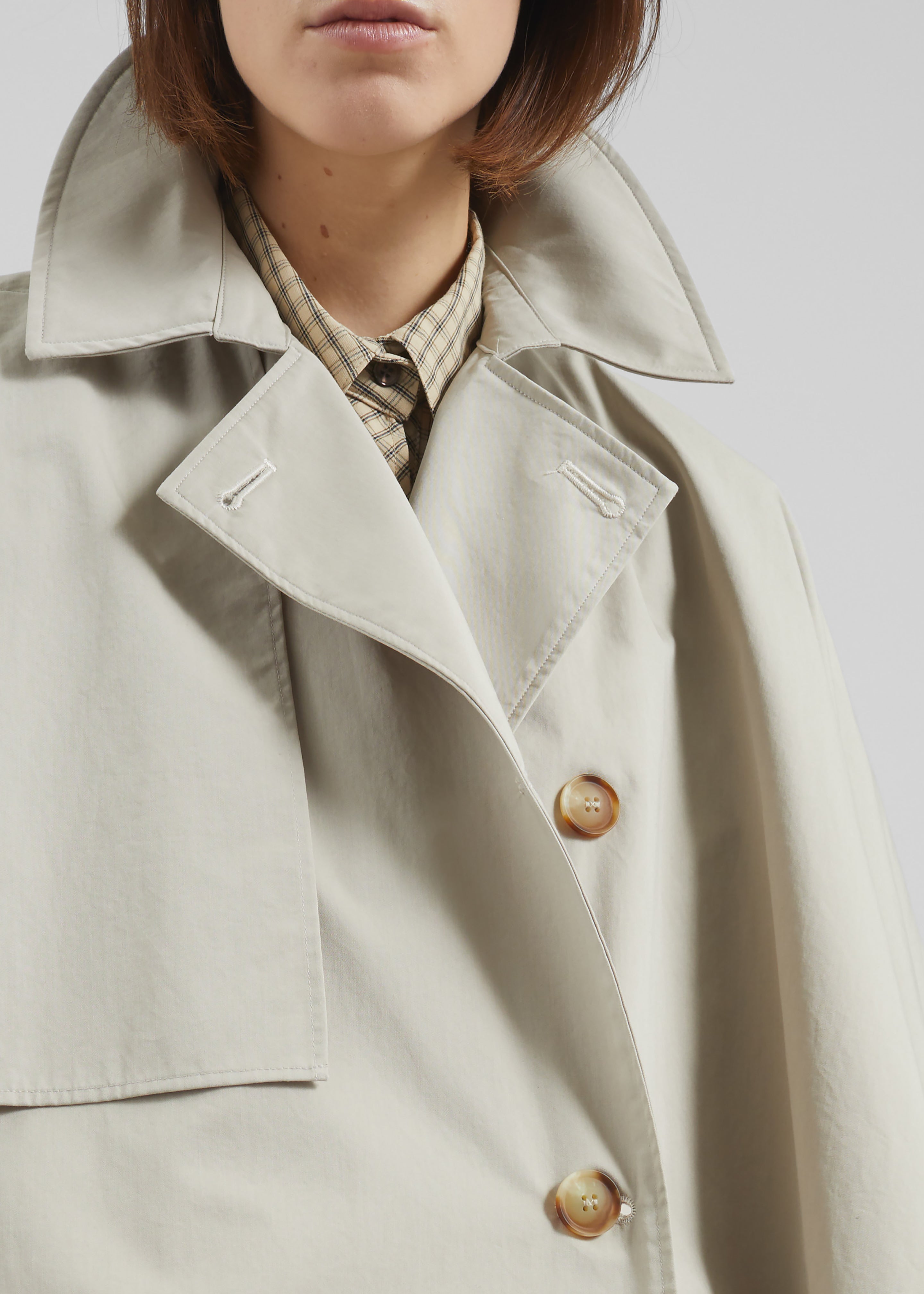 Maren Cape Trench - Beige - 5