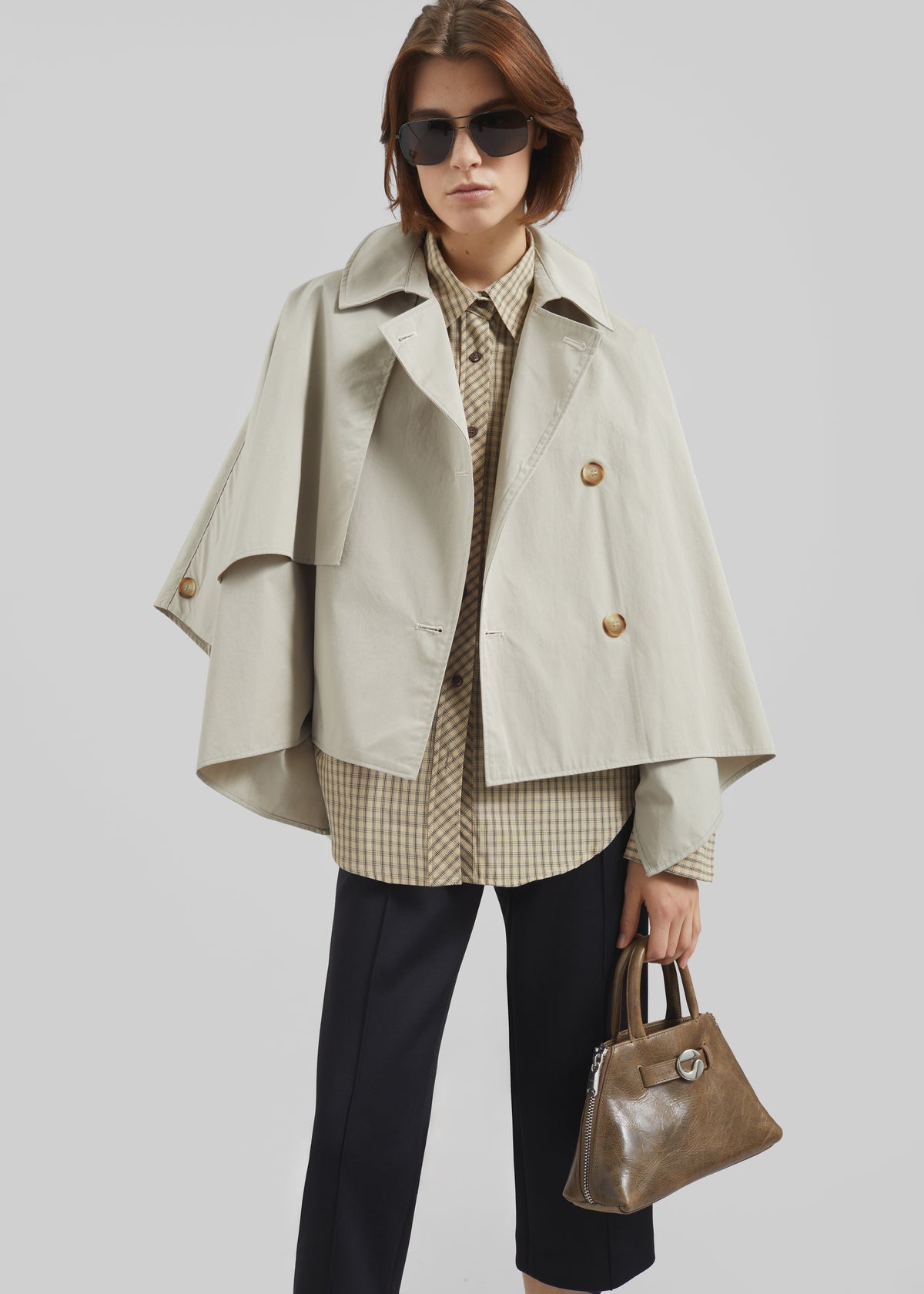 Maren Cape Trench - Beige - 1