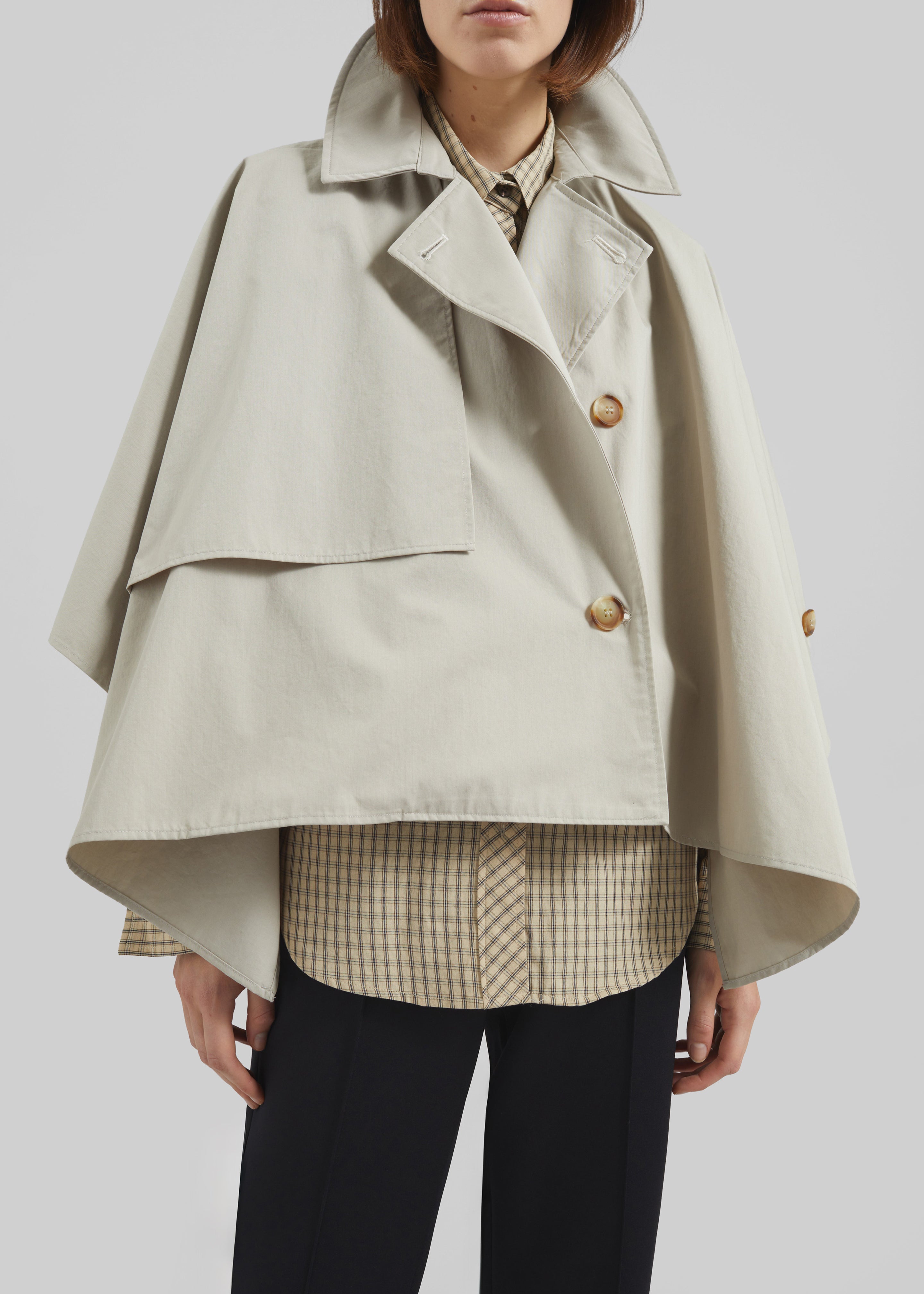 Maren Cape Trench - Beige - 4