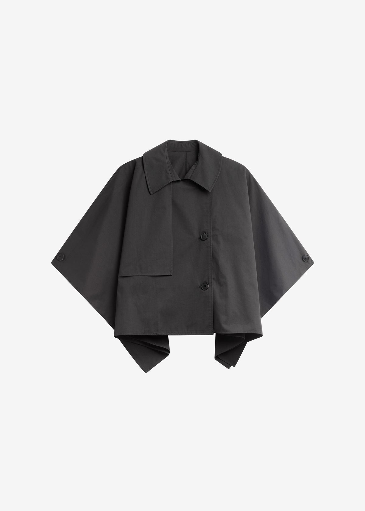 Maren Cape Trench - Black - 8