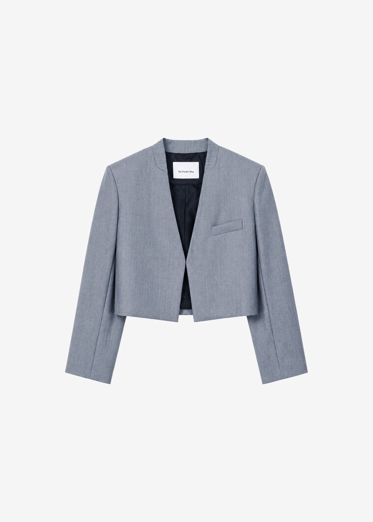 Martella Chevron Blazer - Grey