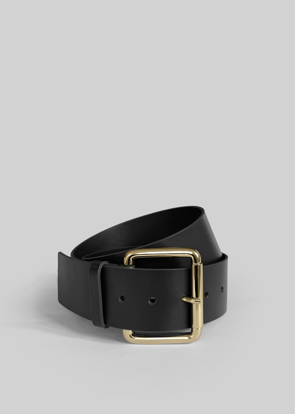 We The Free Willow Leather Belt-XS-S Willow Double Buckle Leather Belt - Black – The Frankie Shop main image 4