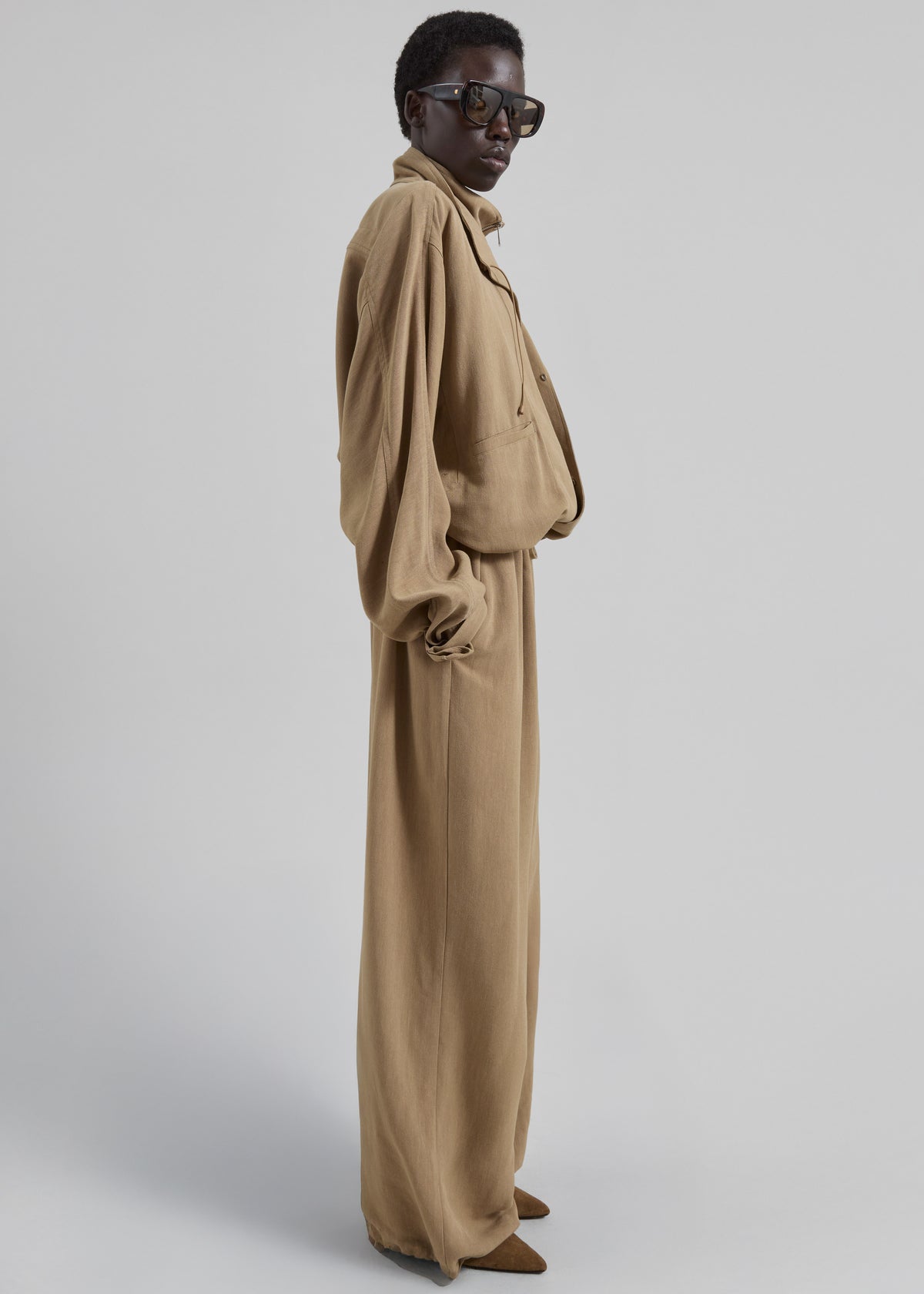 Marvin Linen Jumpsuit - Camel - 4